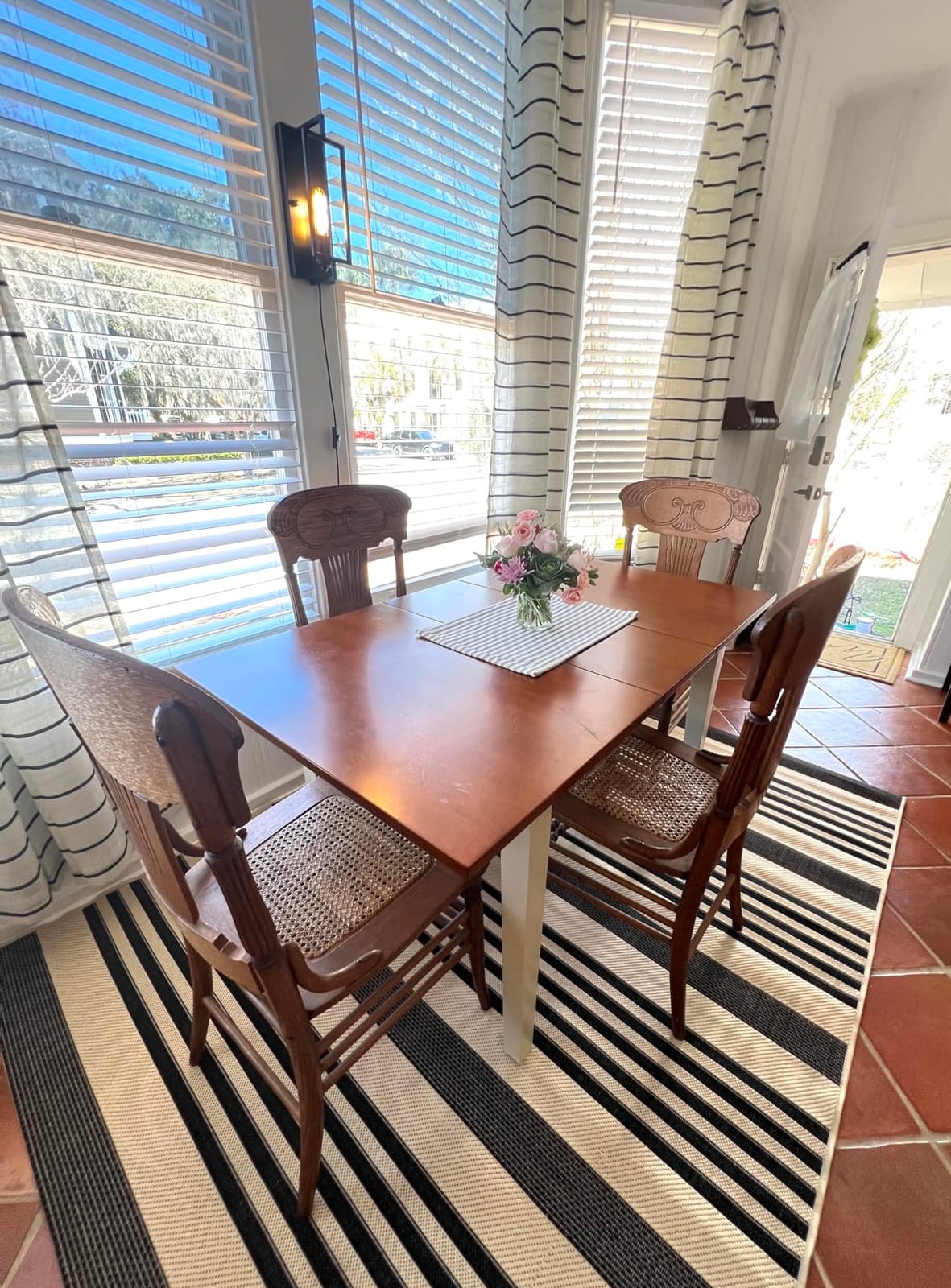 East West Furniture NFT-OAK-T Norfolk Kitchen Dining Table - a Rectangle Solid Wood Table Top with Butterfly Leaf, 32x54 Inch, OAK customer photo 2