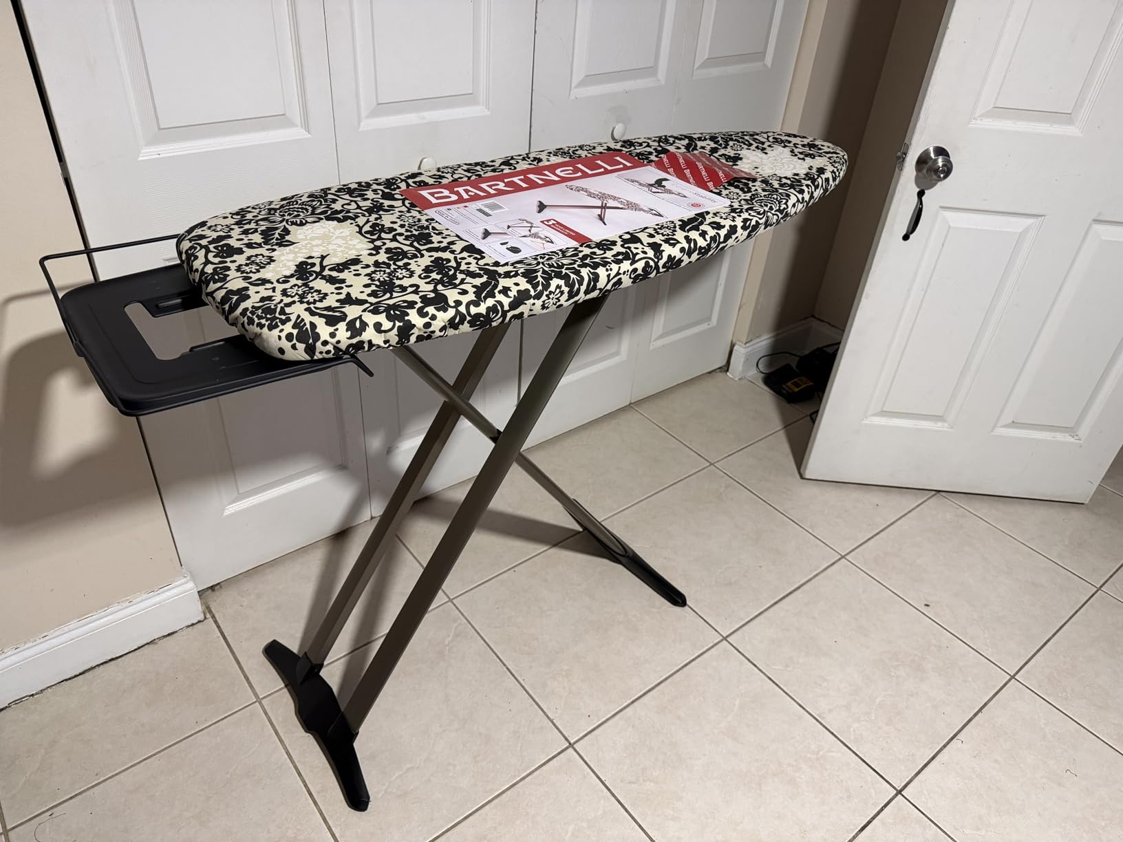 Bartnelli Pro Luxury Ironing Board - Extra Wide 51x19 Ironing Surface, Ultra-Premium Aluminum Build, Includes Steam Iron Rest, Adjustable Height, Foldable, European Made customer photo 1