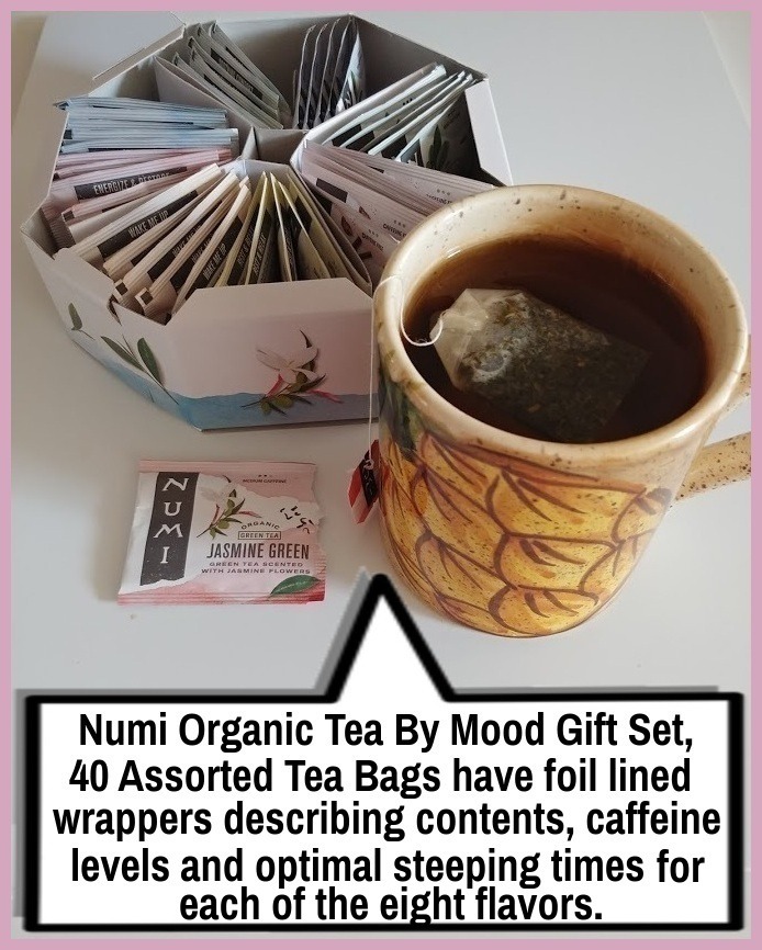 Numi Organic Tea By Mood Gift Set, 40 Tea Bag Assortment, Premium | Organic Black | Pu-erh | Green | Mate | Rooibos & Herbal Teas customer photo 1