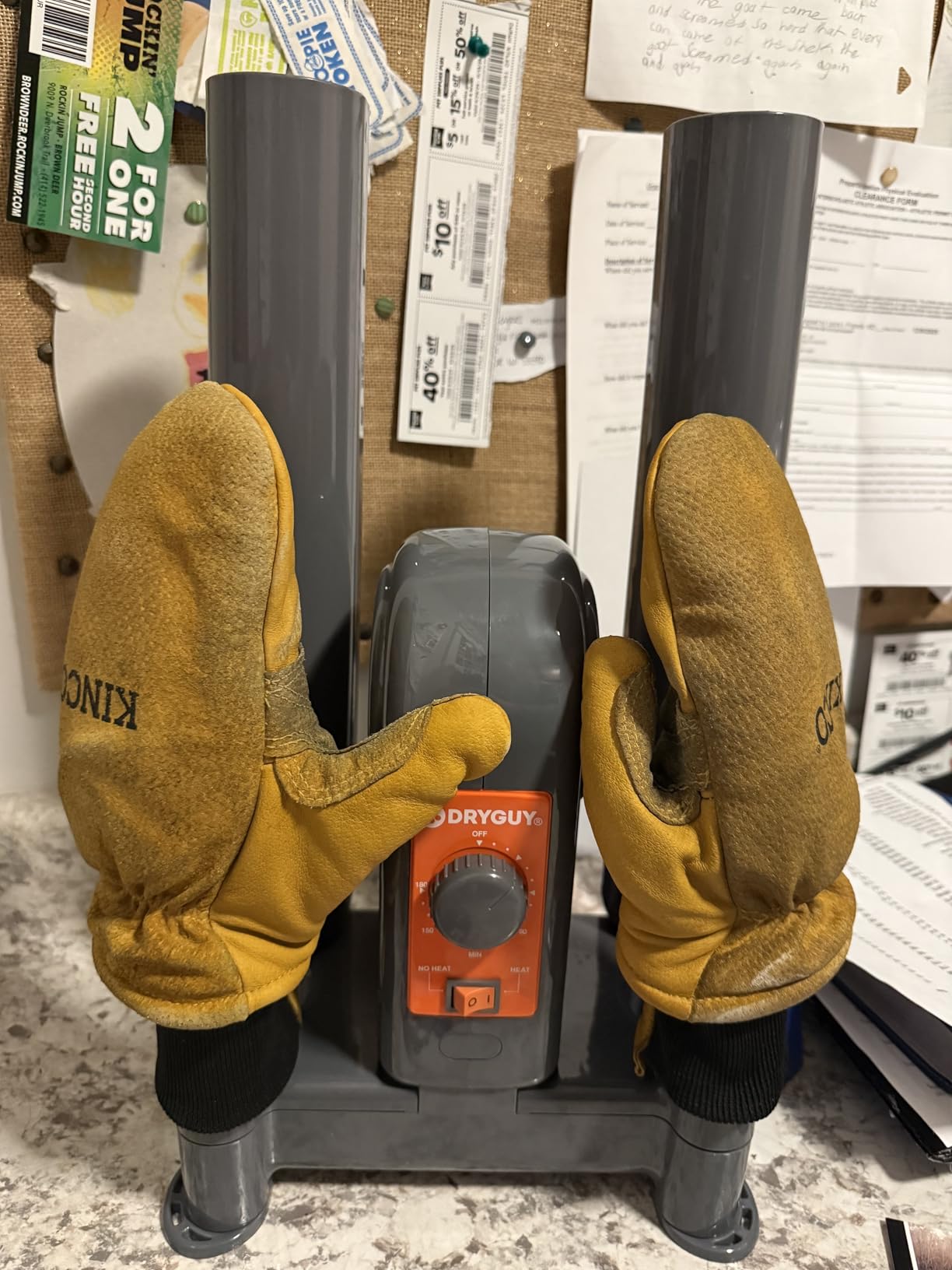 DryGuy Shoe, Boot, Garment & Gear Electric Dryer, Quick Drying for Ski, Work, Sports Equipment - Energy Efficient, Odor Eliminating Design, 4 Port, Heat + Fan (Dry time: 1-3hrs) customer photo 2