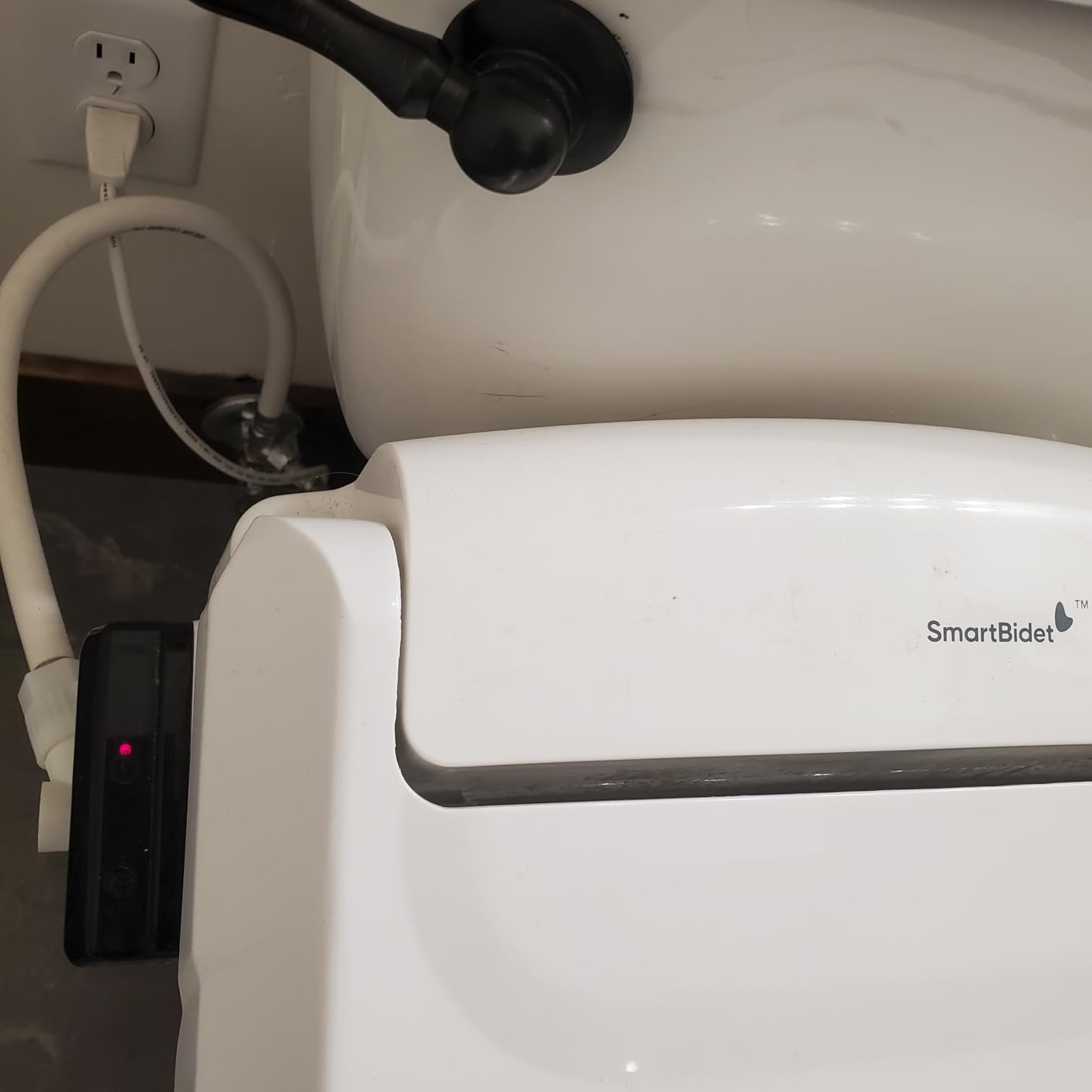 SmartBidet SB-1000 Smart Bidet Electric Bidet Toilet Seat with Heated Seat, Warm Water, Air Dryer - Remote Control, Elongated customer photo 2