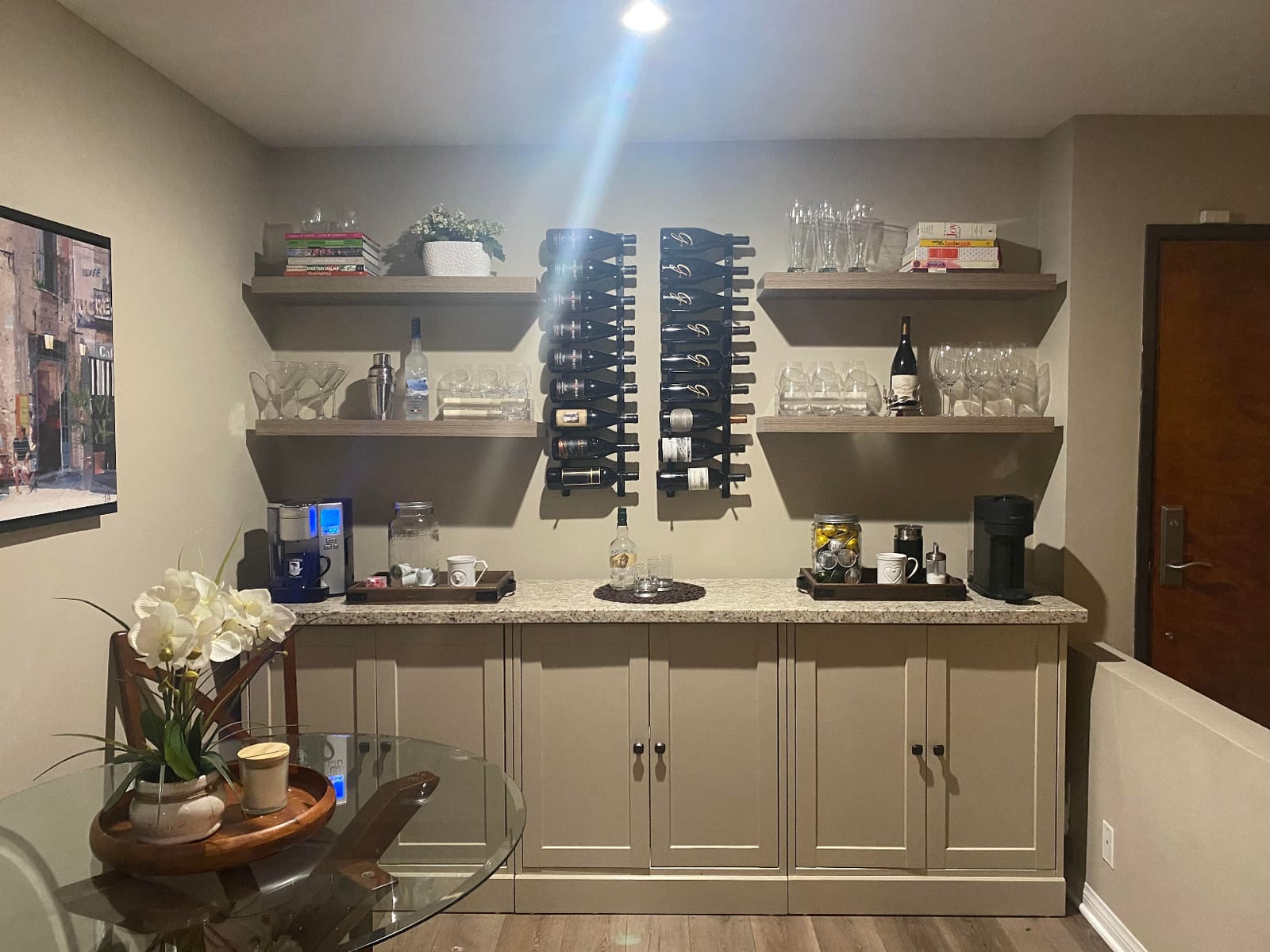 VintageView W Series Wine Rack 2 - Single Depth, Metal Wall Mounted Wine Rack - Modern, Easy Access Wine Storage - Space Saving Wine Rack with 6 Bottle Storage Capacity (Matte Black) customer photo 2