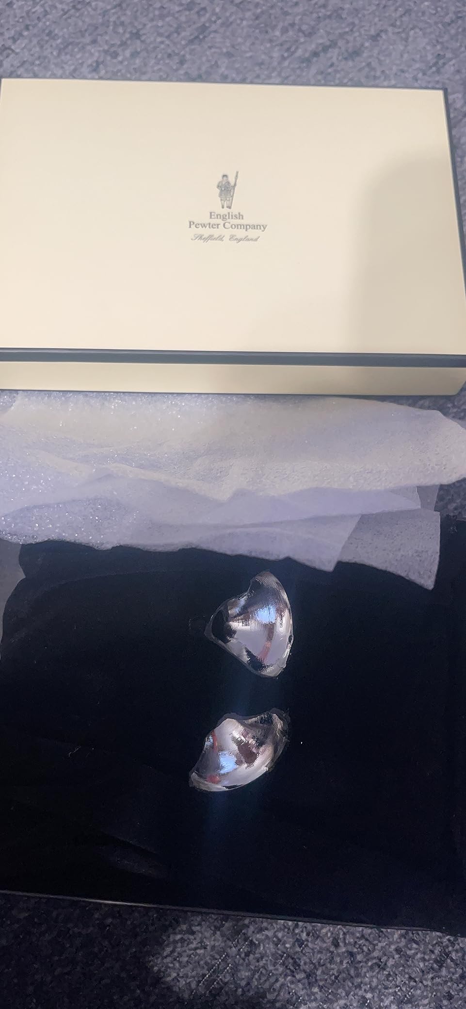 English Pewter Company 6oz Pewter Liquor Hip Flask with Luxury Brown Leather Pouch [PLF01] customer photo 1