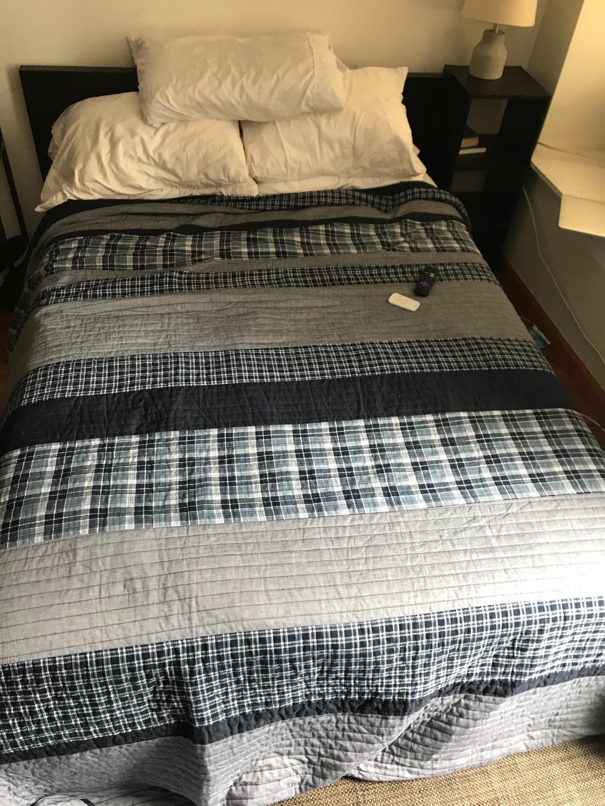 Nautica - Queen Quilt, Cotton Reversible Bedding, Bedding Set for All Seasons (Adelson Blue, Queen) customer photo 1