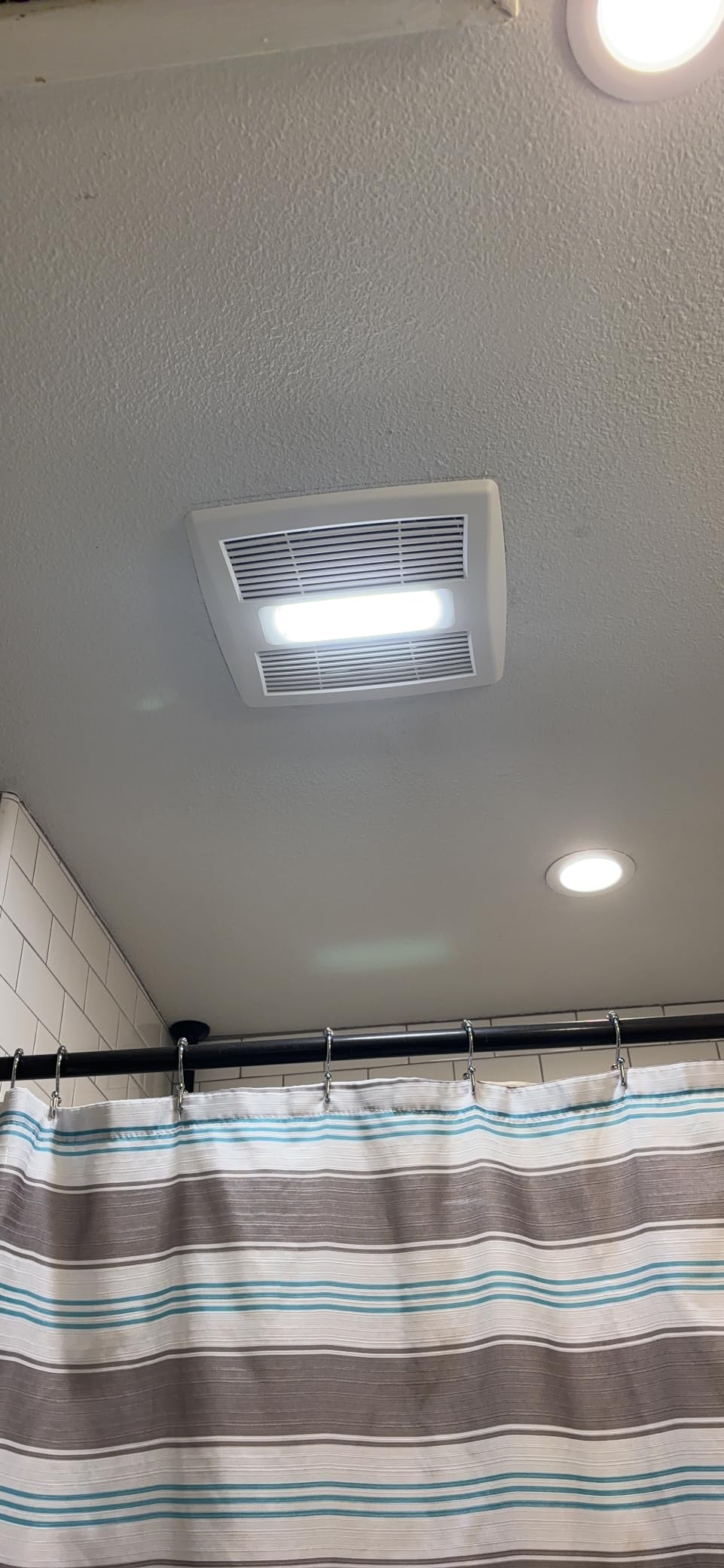 Broan-NuTone Bathroom Exhaust Fan with LED Light and Roomside Installation, Energy Star Certified, 110 CFM, Very Quiet 1.0 Sones White, AE110L customer photo 2