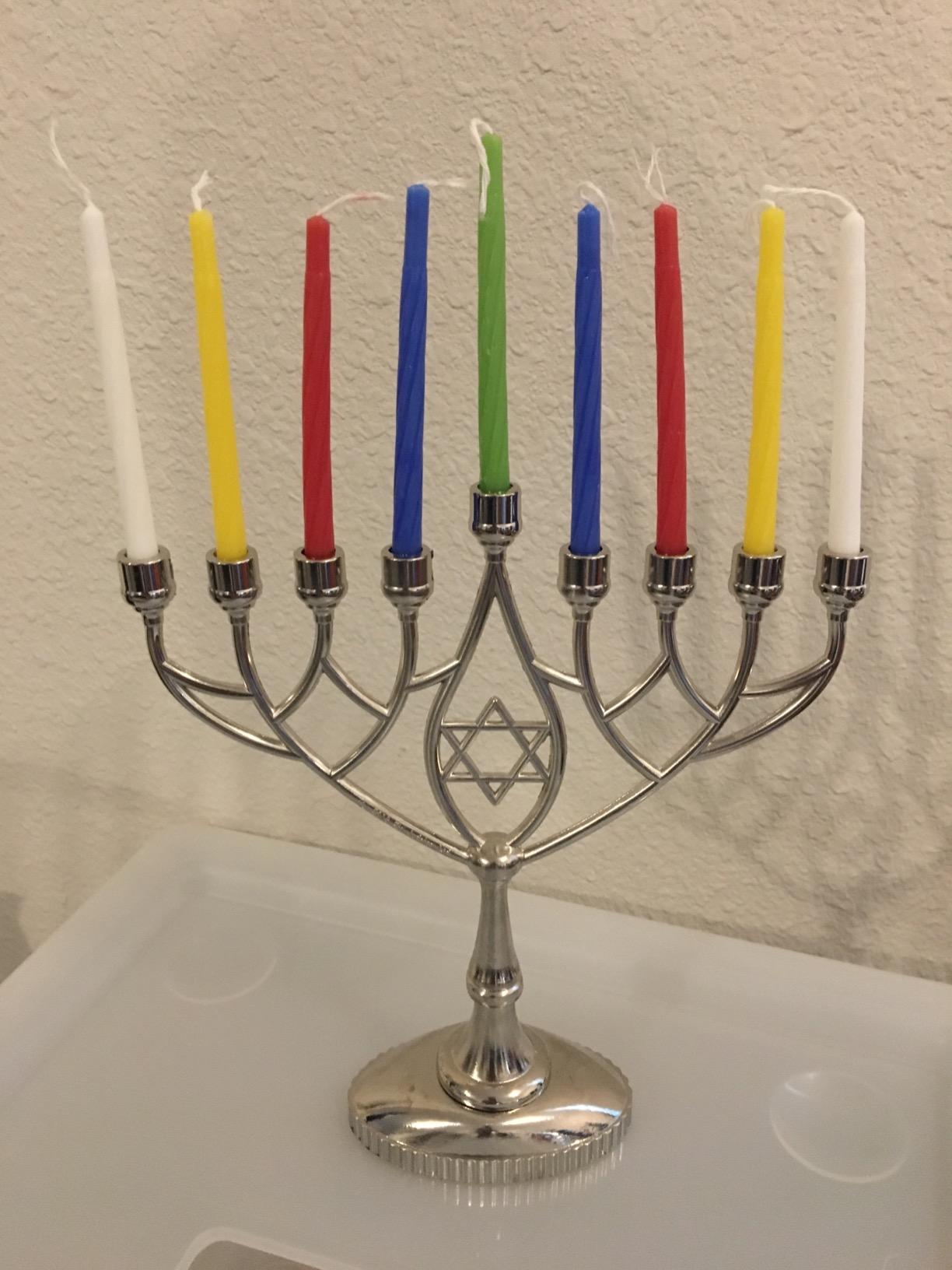 Last Minute Complete Hanukkah Menorah Kit - 9