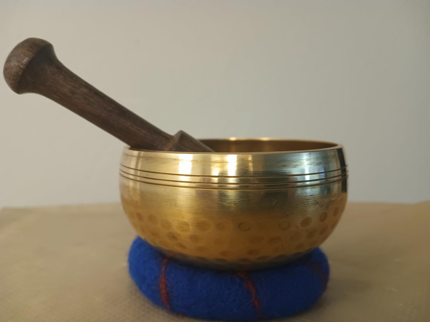 Handcrafted Tibetan Singing Bowl Set - 3.5