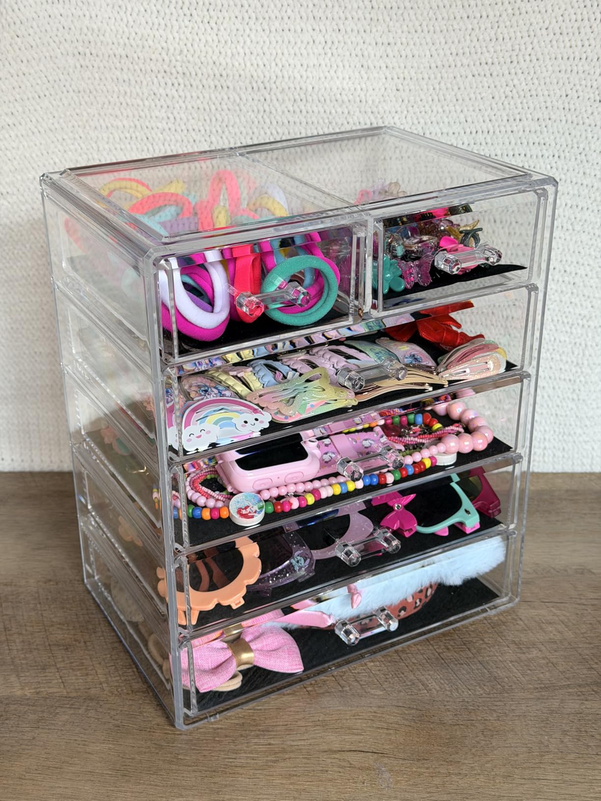 Sorbus 6-Drawer Makeup Organizer with Small & Wide Drawers (Clear) customer photo 2