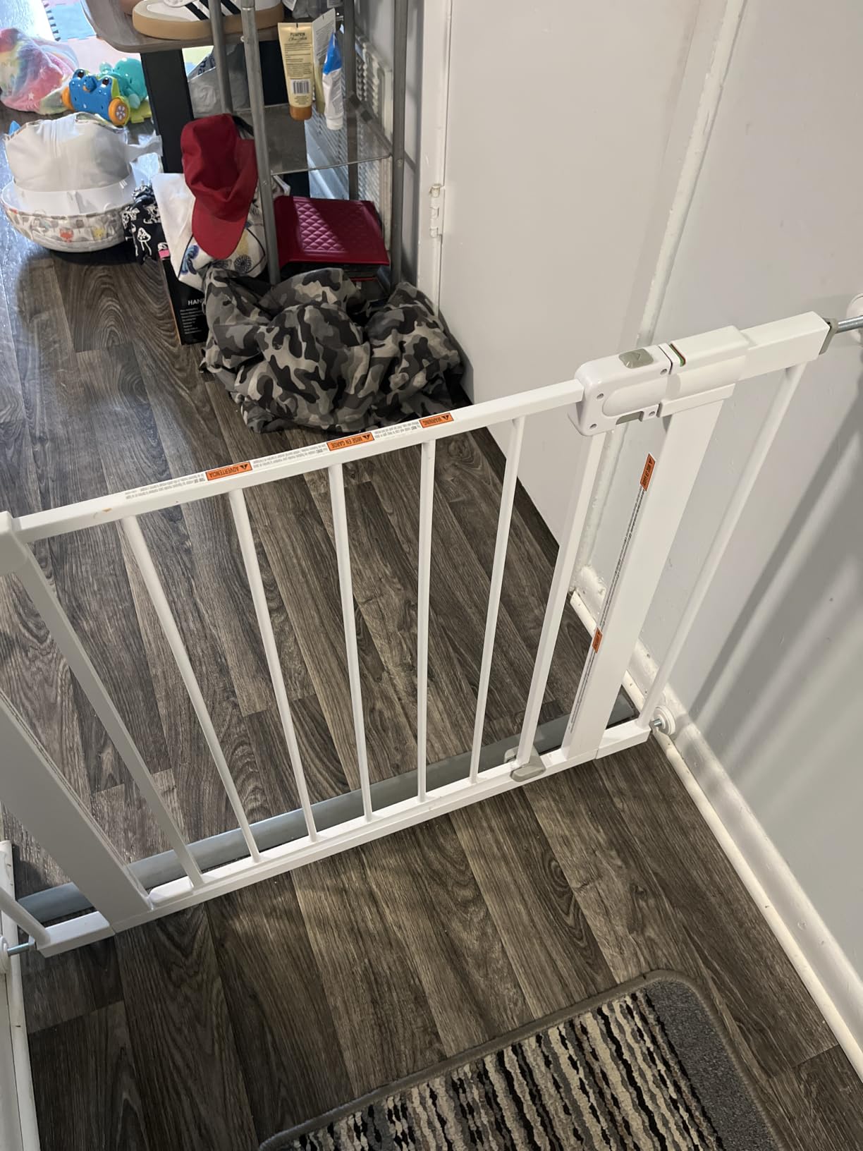 Safety 1st Easy Install Walk Thru Baby Gate for Doorway With Door, Dog Gates, Fits 29