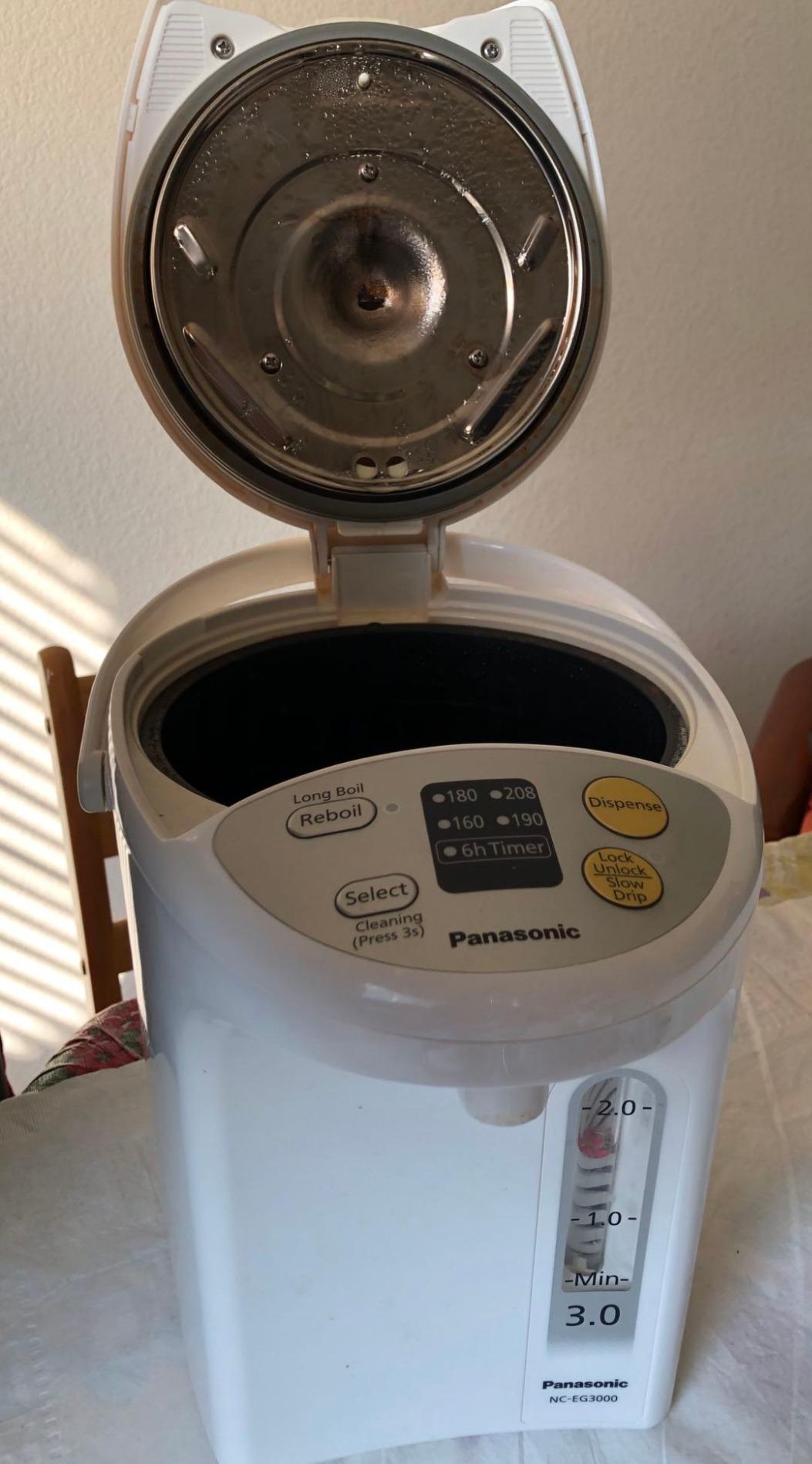 Panasonic 3L Water Boiler Electric Hot Water Dispenser Countertop w/Slow-Drip Mode for Coffee & Tea, 4 Temp Presets, Charcoal-Purified Stainless, Auto Shut-Off, Timer & Safety Lock - NC-EG3000 customer photo 2