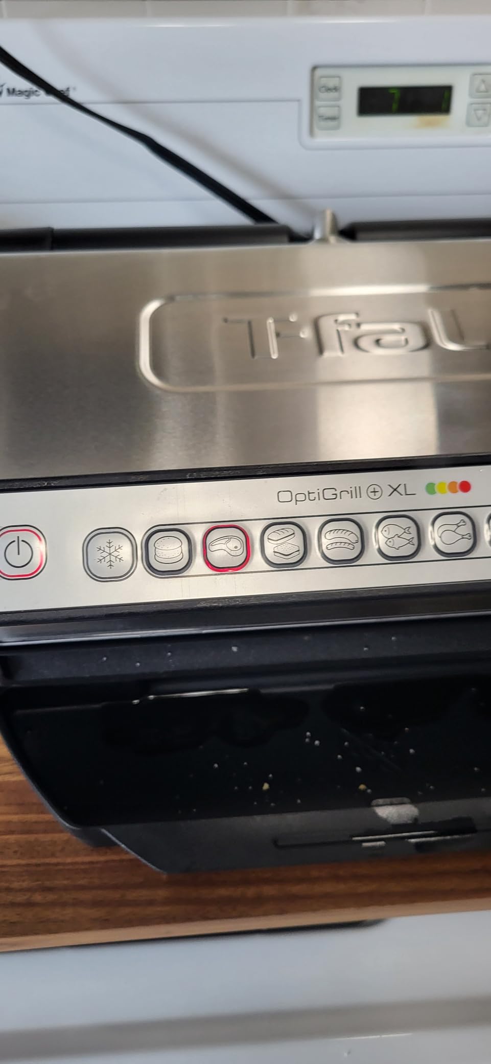 T-Fal OptiGrill Stainless Steel XL Electric Grill, 6 Servings, 9 Intelligent Automatic Cooking Modes, Panini Press, 1800 Watts, Nonstick Removable Plates, Indoor, Frozen Food customer photo 2