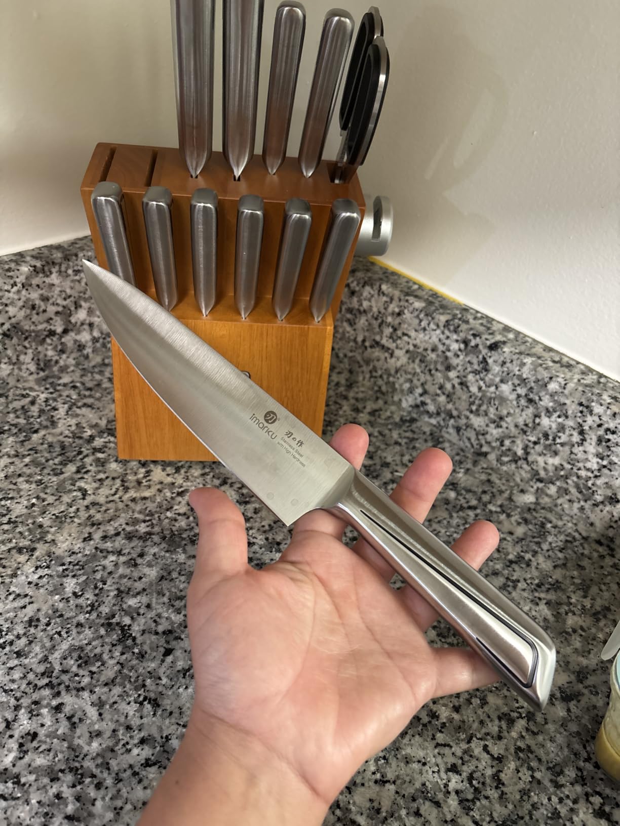 imarku Japanese Chef Knife-Sharp Kitchen Knife 8 Inch, Gift for Mom & Dad | Chef's Knives HC Steel Paring Knife, Unique Gifts for Men and Women, Kitchen Gadgets with Gift Box, Gyutou Knives customer photo 1