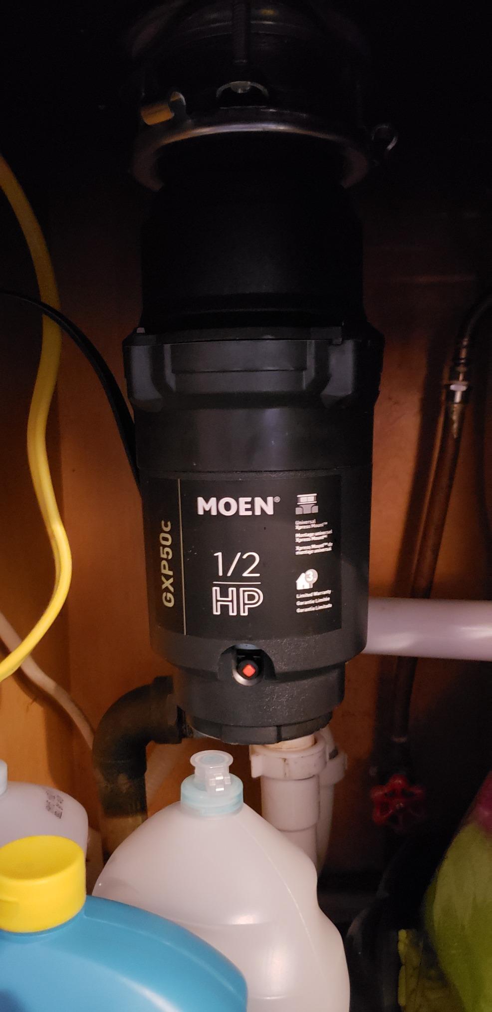 Moen Prep Series PRO Continuous Feed Compact Garbage Disposal for Kitchen Sink with Power Cord, GXP50C customer photo 2