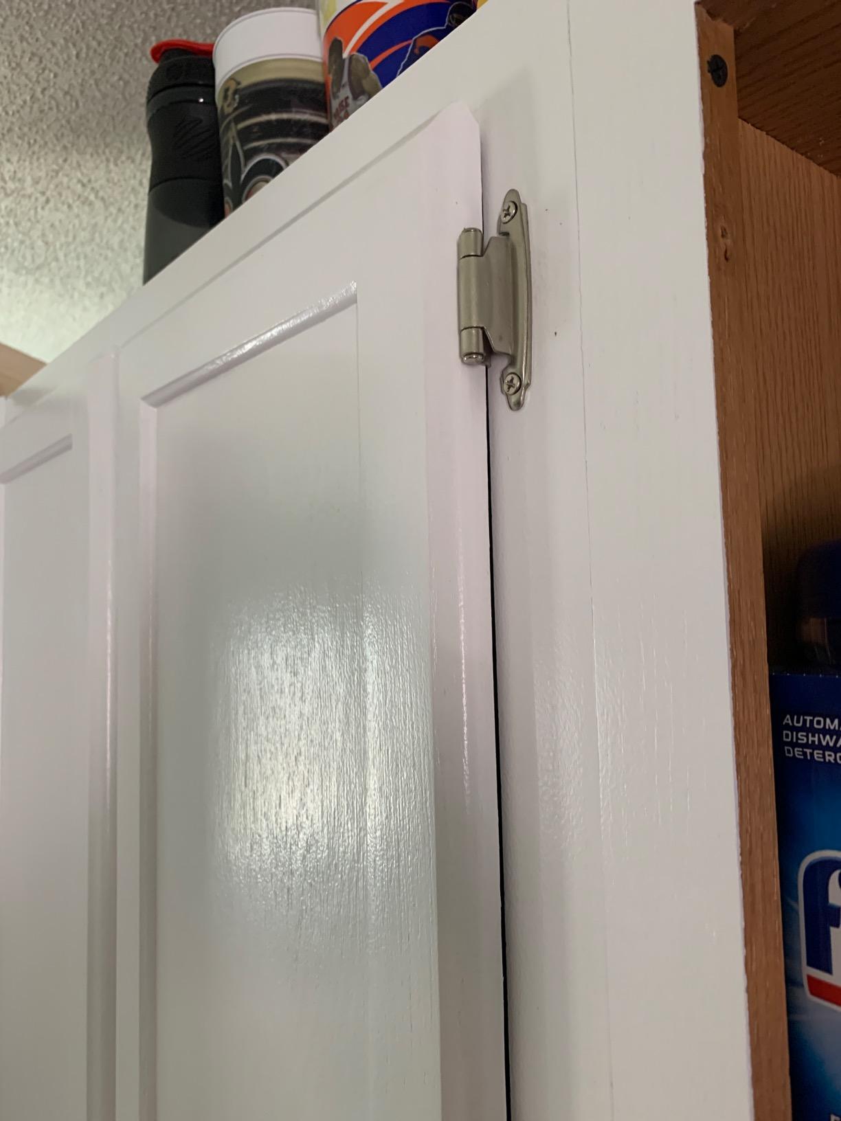 DecoBasics Cabinet Hinges Brushed Nickel for Kitchen Cabinets Doors (25 Pair -50 Pcs) -1/2