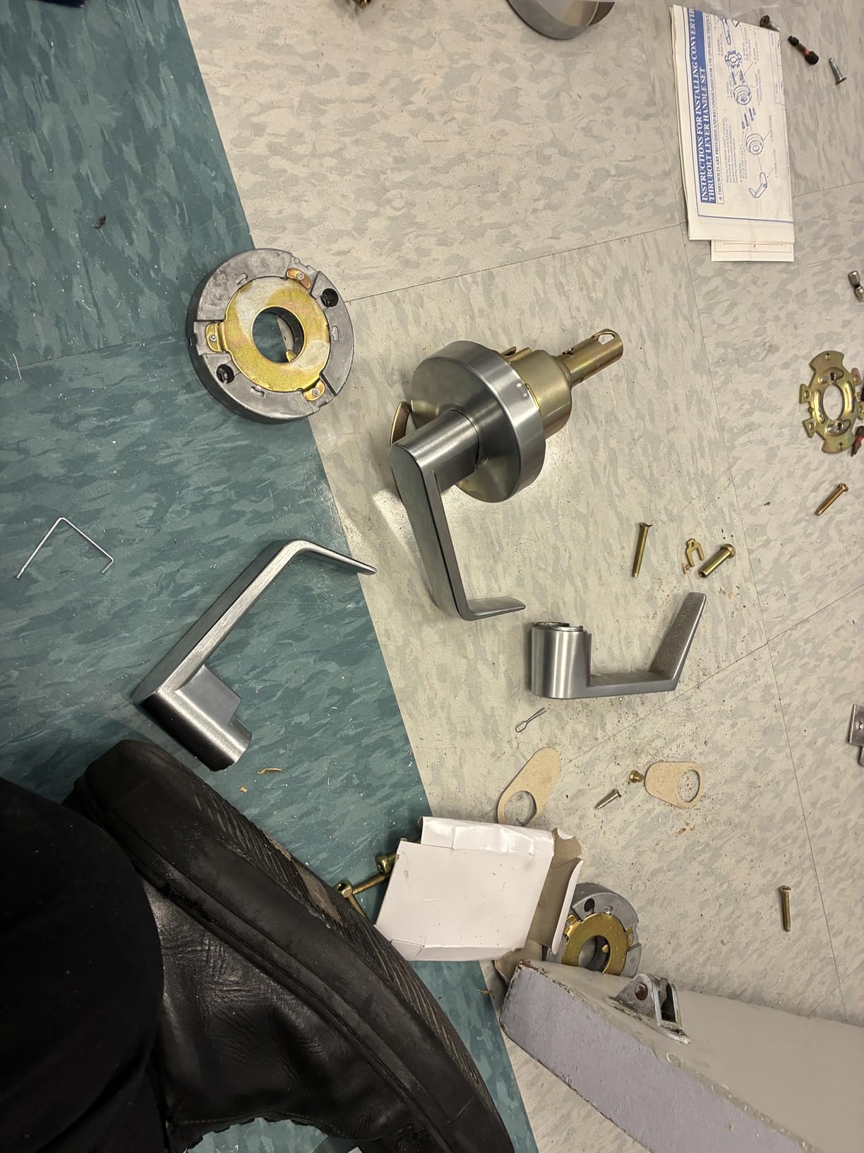 Dynasty Commercial Passage Lever, ADA, Satin Chrome | ADA Compliant Grade 2 Commercial Duty Door Lever For Passage Use, Satin Chrome Finish customer photo 1