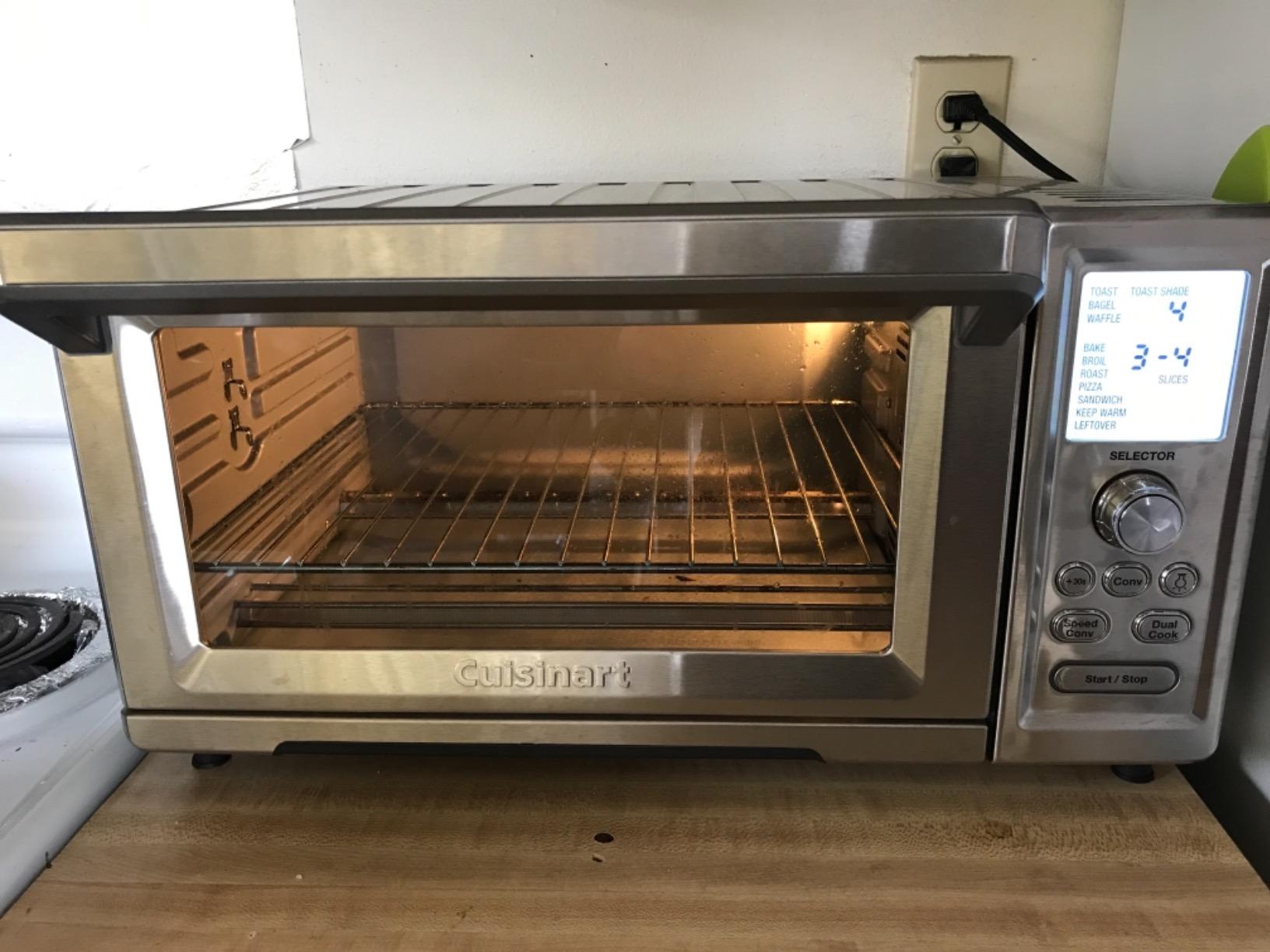 Cuisinart Convection Toaster Oven, 15-Function, 1800W, Stainless Steel | Stainless steel toaster oven with Exact Heat technology, nonstick interior fits 13