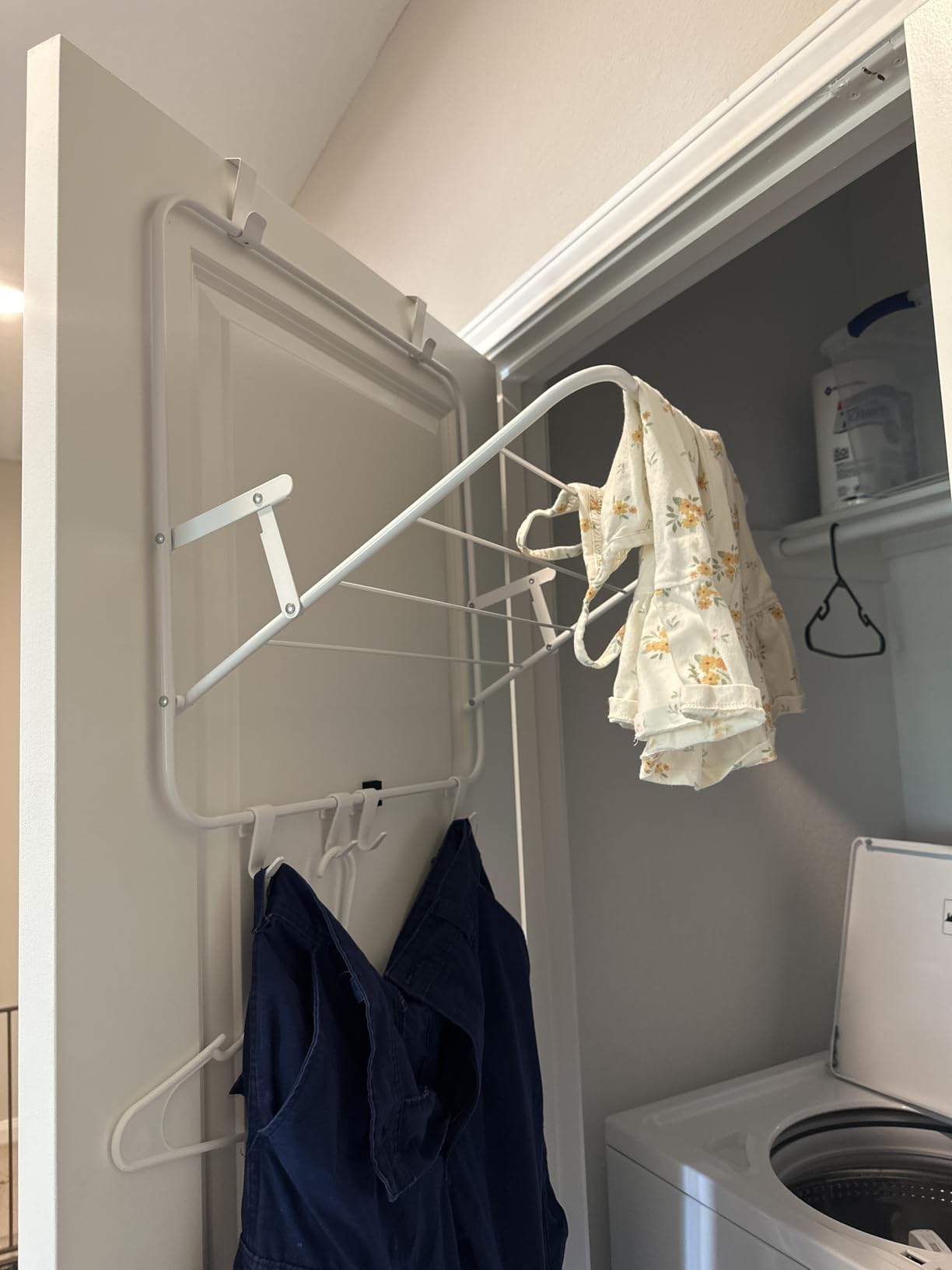 Whitmor Over The Door Drying Rack, White, Model:6023-7443 customer photo 1