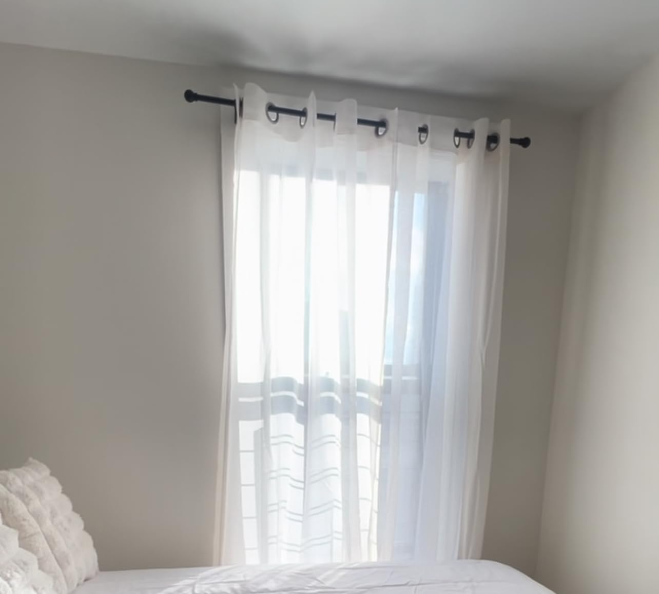 H.VERSAILTEX Natural Linen Sheer Curtains 84