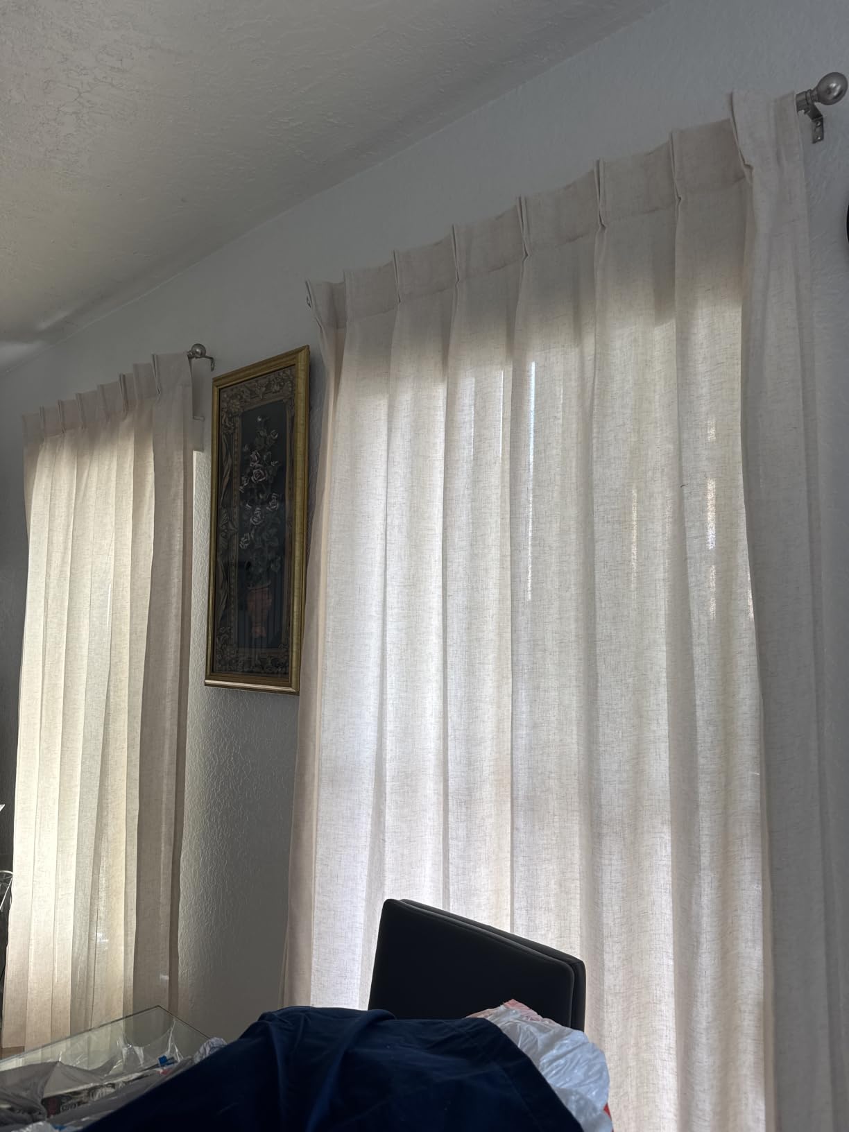 H.VERSAILTEX Natural Linen Sheer Curtains 84