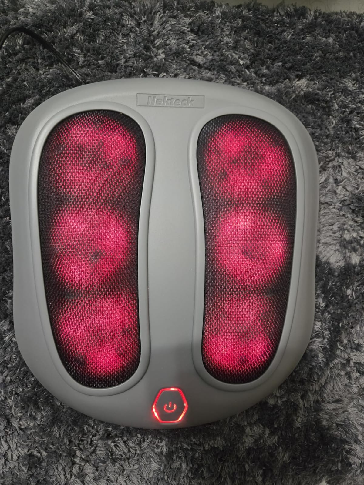 Nekteck Foot Massager with Heat, HSA Eligible FSA Massage Tools Gifts | Shiatsu Heated Electric Kneading Foot Massager Machine for Plantar Fasciitis, Built-in Infrared Heat Function and Power Cord customer photo 1