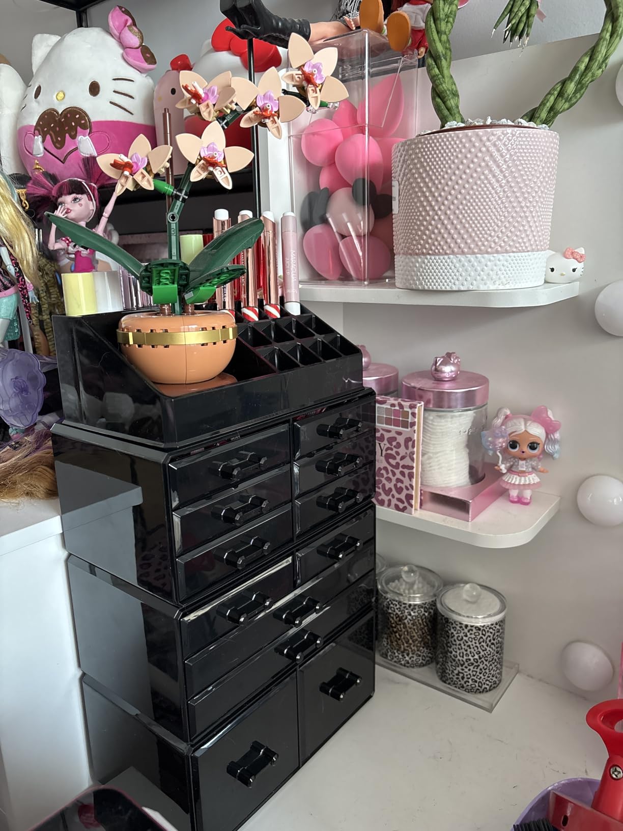 Readaeer Makeup Cosmetic Organizer Storage Drawers Display Boxes Case with 12 Drawers(Clear) customer photo 1