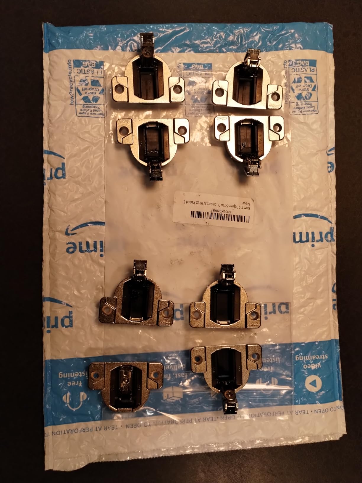 Blum 110 Degrees Screw On Self Closing Compact 33 Hinge Pack of 8 customer photo 1