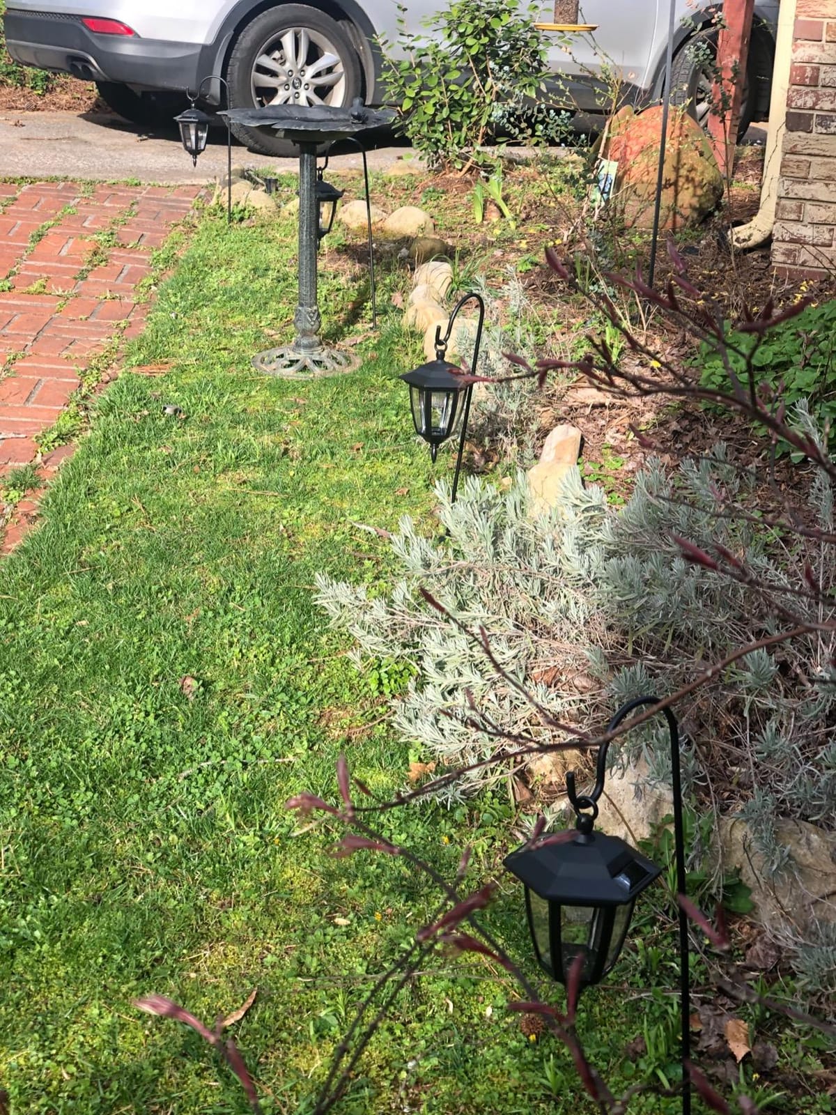 MAGGIFT 34 Inch Solar Hanging Lights Outdoor, 2 Pack | Waterproof Solar Garden Lights with 2 Shepherd Hooks Landscape Lighting for Lawn Patio Yard Pathway Driveway customer photo 2