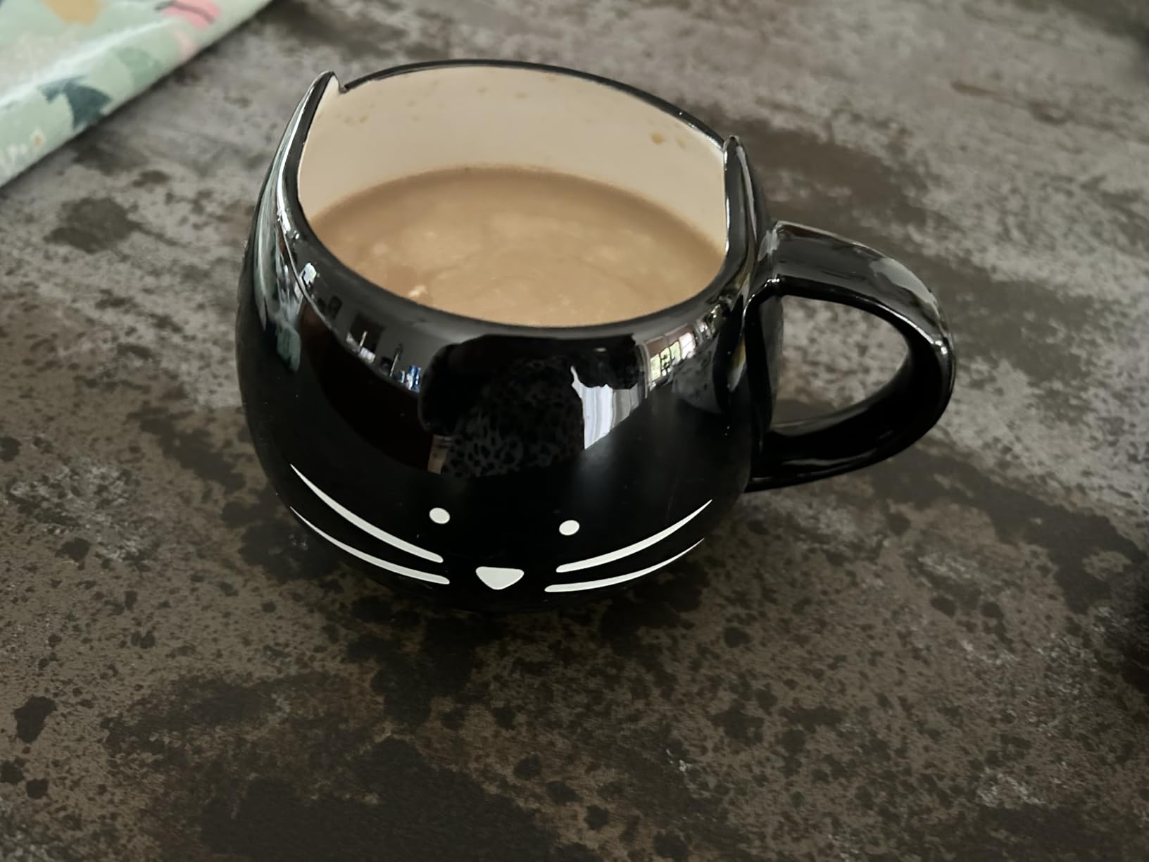 Koolkatkoo Cute Ceramic Cat Coffee Mug 12 oz Cat Lovers Kitty Tea Mugs Gifts for Women Girls Black customer photo 2