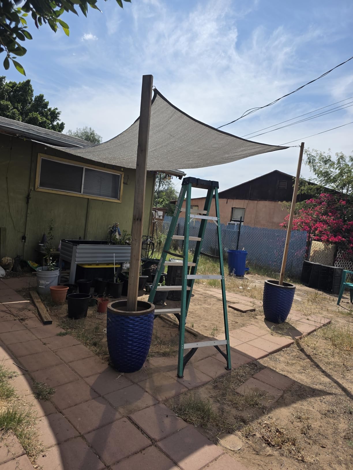 LOVE STORY 12' x 16' Rectangle Sun Shade Sail for Outdoor Patio, Sand | HDPE Fabric, 95% UV Block, Breathable Sunshade customer photo 1