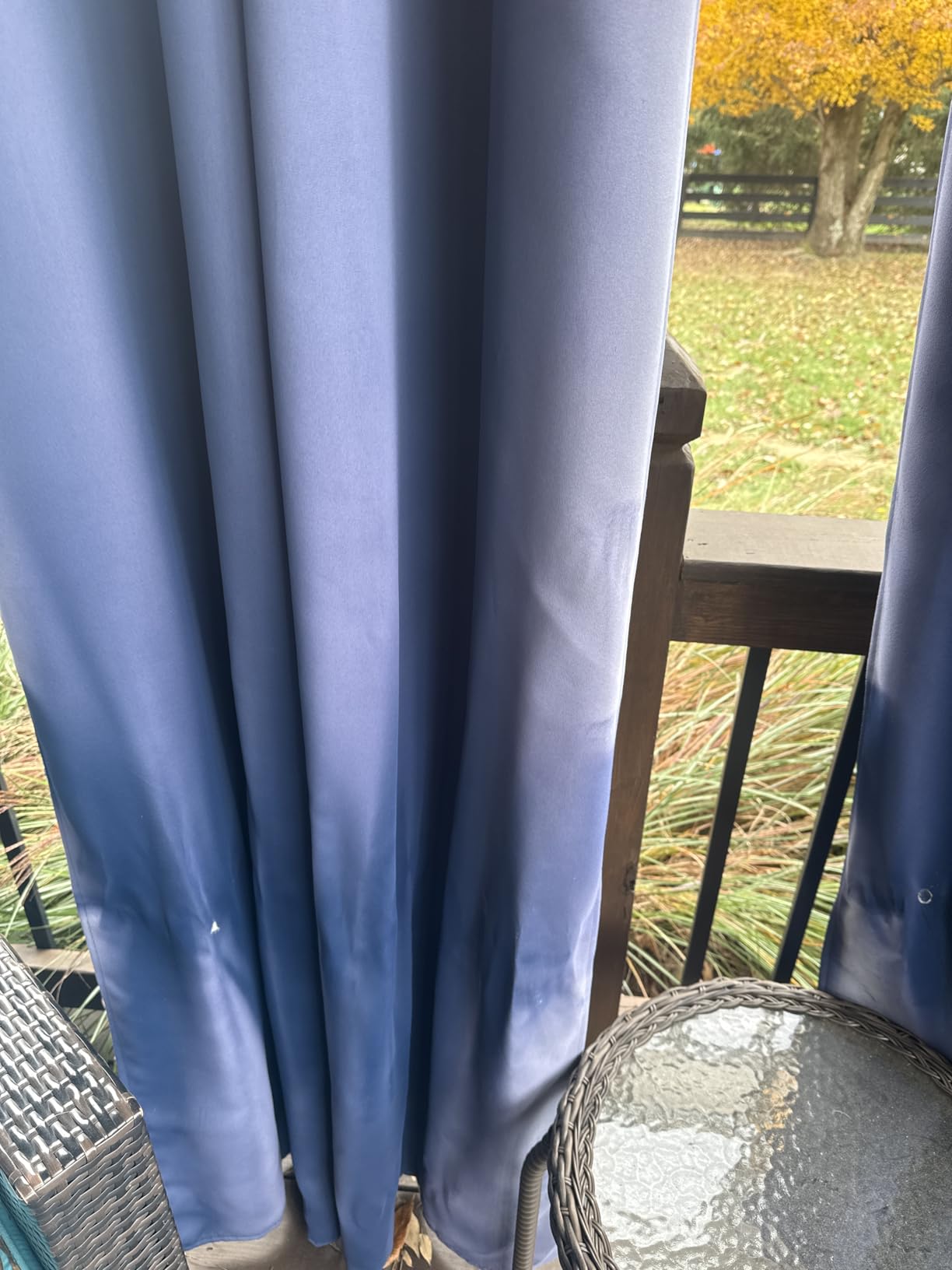 RYB HOME Outdoor Curtains for Patio Waterproof Privacy Thermal Insulated | Light Blocking, Blackout, Thick Outside Curtains for Porch, Gazebo, Pergola, W52 x L84, Biscotti Beige, 1 Panel customer photo 2