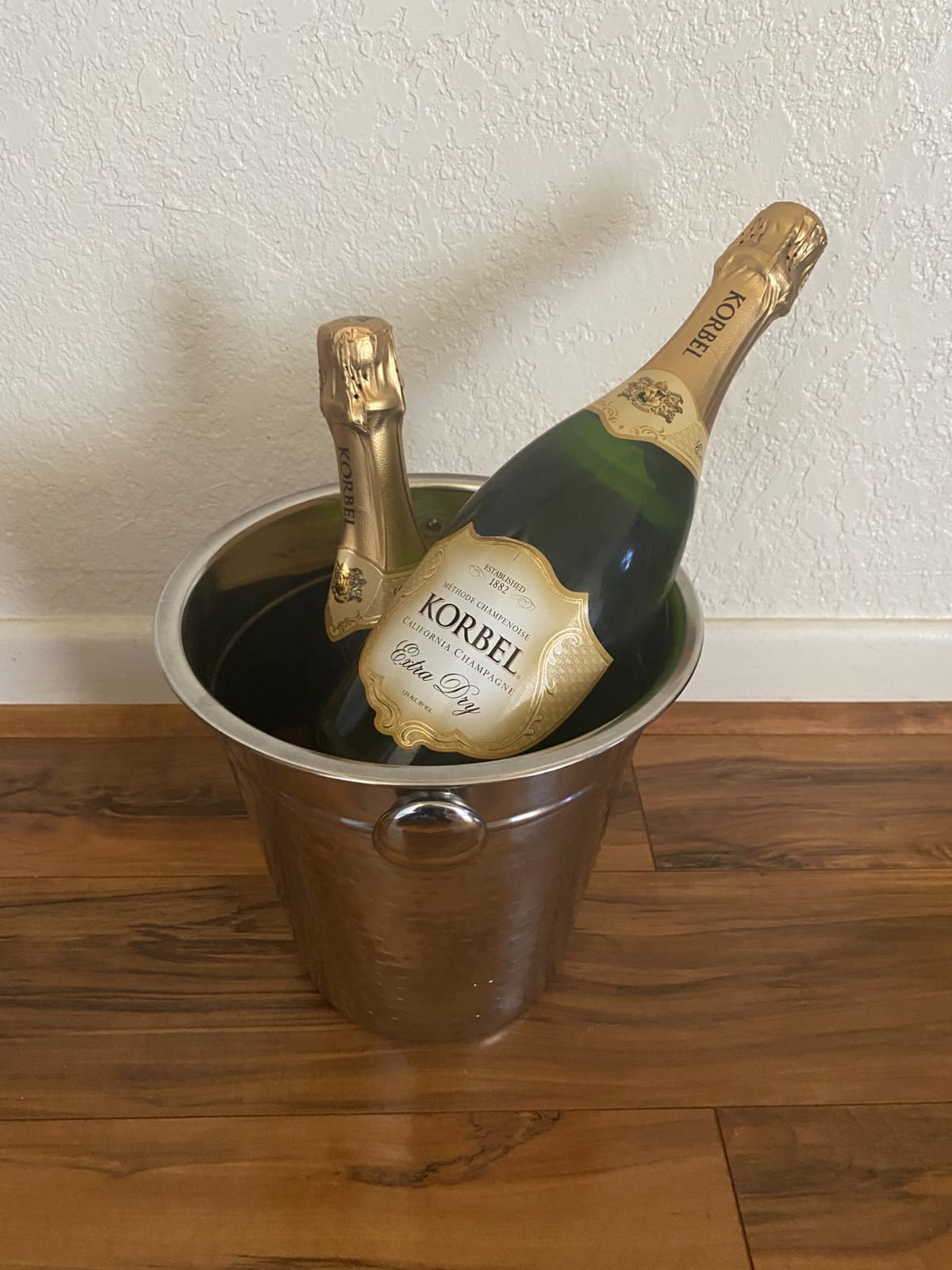 Chef Craft Hammered Champagne Bucket, 4 Quart, Stainless Steel customer photo 2