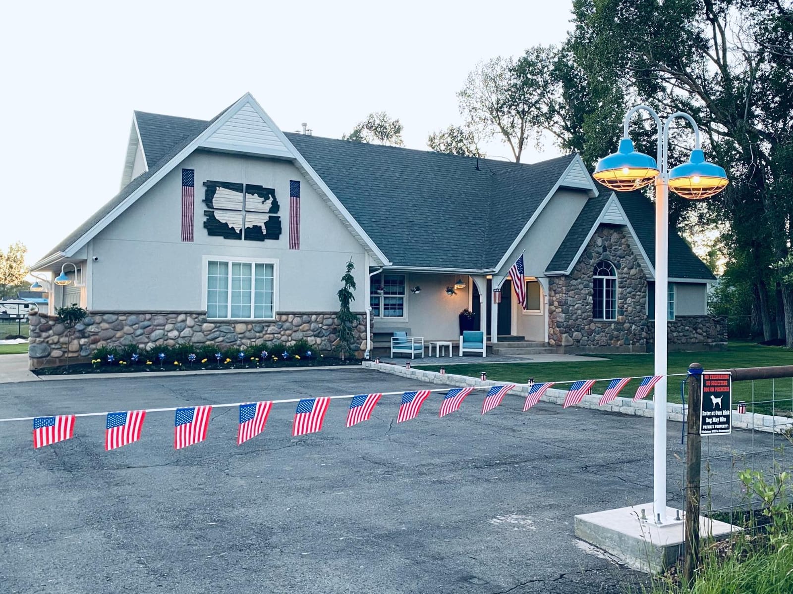 Anley US National American String Pennant Flags, Patriotic Events 4th of July Independence Day Decoration Sports Bars - 33 Feet 38 Flags customer photo 1