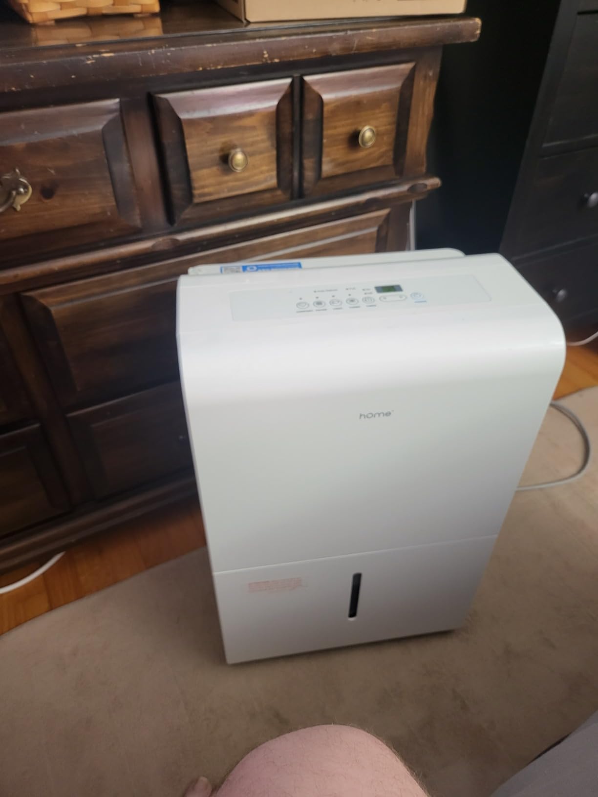 hOmeLabs Dehumidifier 7,000 Sq Ft 50 Pint (MAX 120 Pint at 95°F, 90% RH) | WIFI + Upgraded Advanced Humidity & Moisture Control, Quiet, Efficient, Auto Shut-off, Ideal for Home, Basement, Office customer photo 1