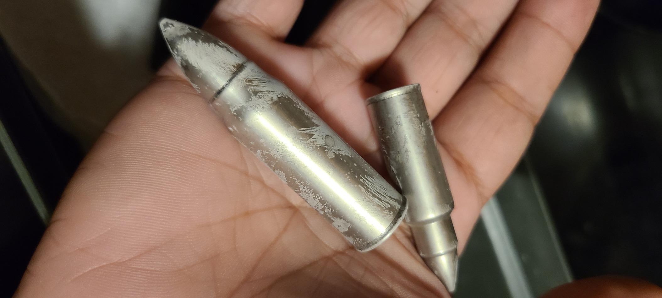 Bullet Whiskey Chillers Stones - Whiskey Rocks by The Wine Savant Set of 6 - Stainless Steel Bullet Shaped Ice Cubes, Gift Box Come, Tongs and Storage Bag, Whiskey or Scotch Rocks (Silver) customer photo 1