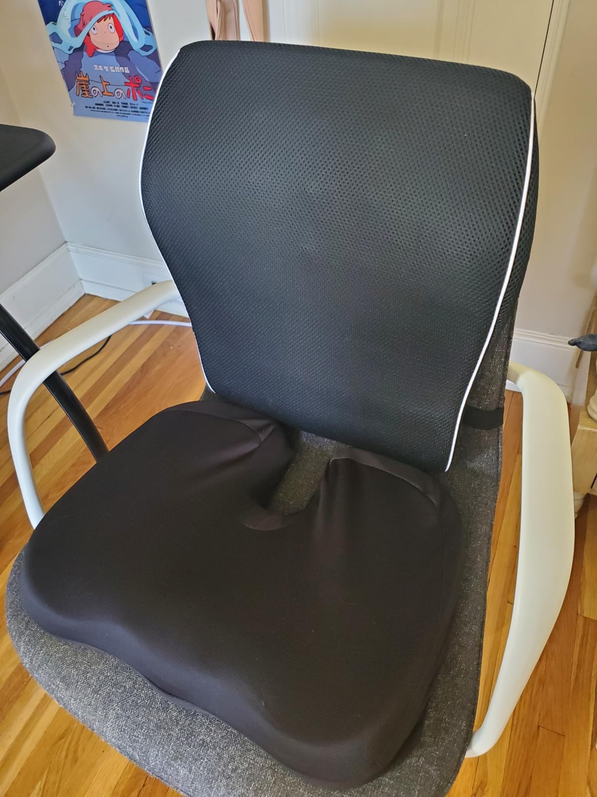 Lumbar Support Pillow for Office Chair, Office Home Essentials, Gifts for Mom/Dad, Back Support Pillow for Car, Chair Cushions, Back Pain Relief Improve Posture, Mesh Cover Double Adjustable Straps customer photo 1