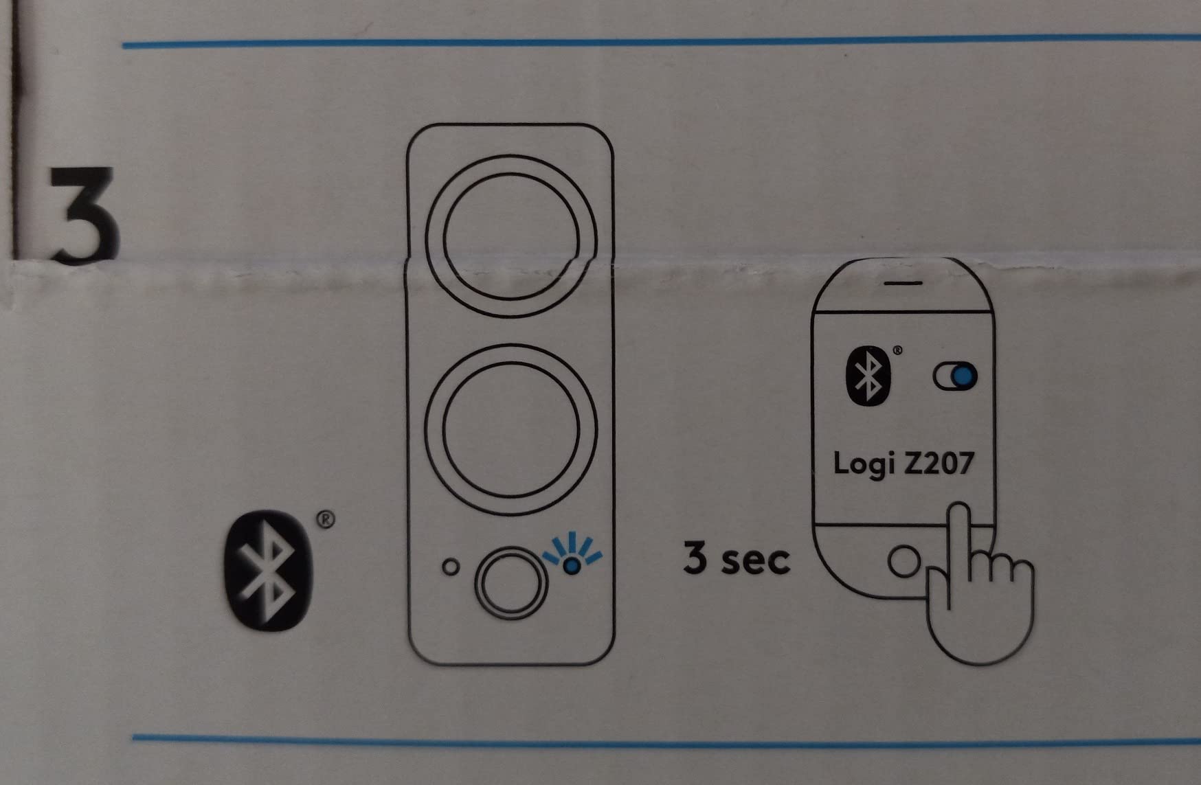 Logitech Z207 2.0 Stereo Computer Speakers with Bluetooth, 10 Watts Peak Power, Active Drivers with Passive Radiators, 3.5 mm Input and Headphone Jack, Ideal for PC Setups customer photo 2