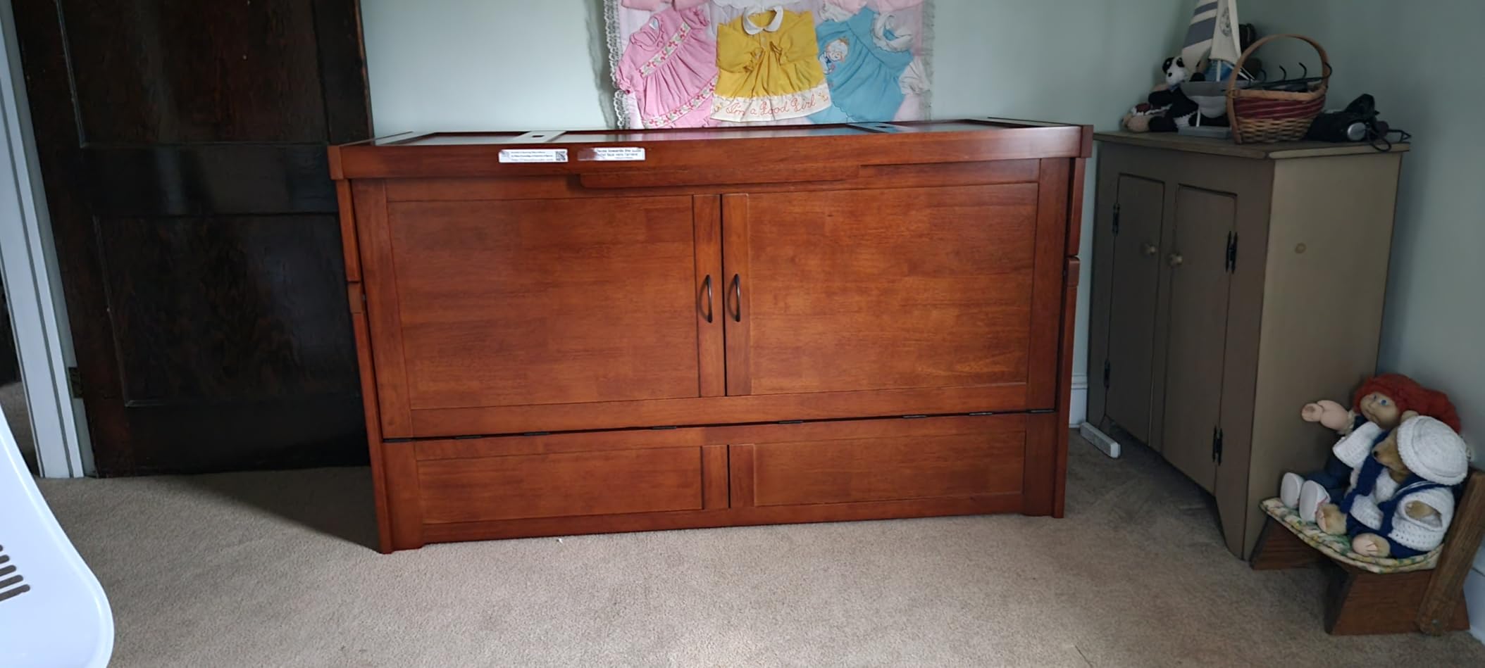 NIGHT & DAY Furniture Murphy Cube Cabinet Bed (Cherry) customer photo 1