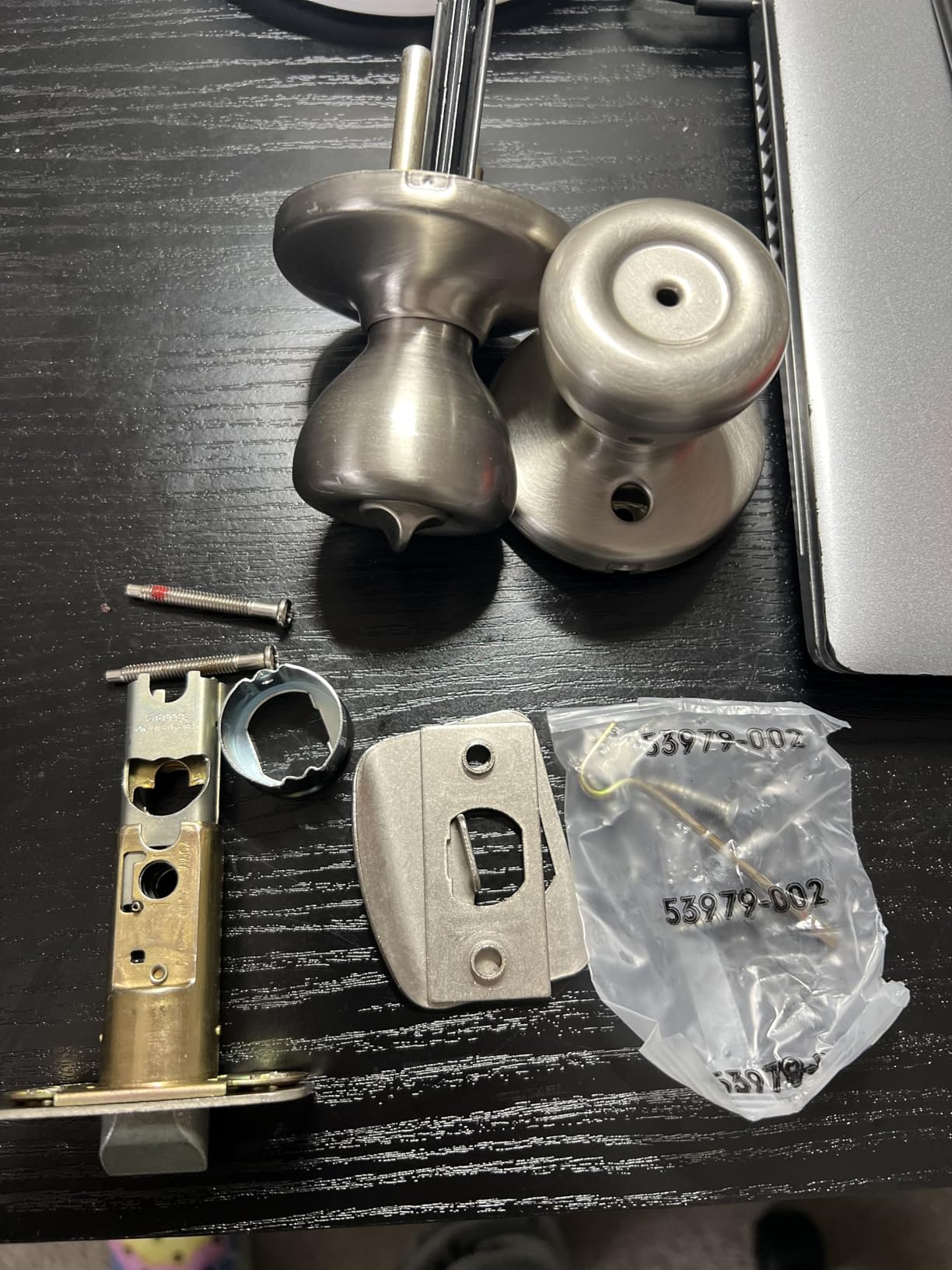 Kwikset Tylo Interior Privacy Door Knob with Lock, Door Handle For Bathroom and Bedroom, Satin Nickel Keyless Turn Lock Doorknob, with Microban Protection customer photo 2