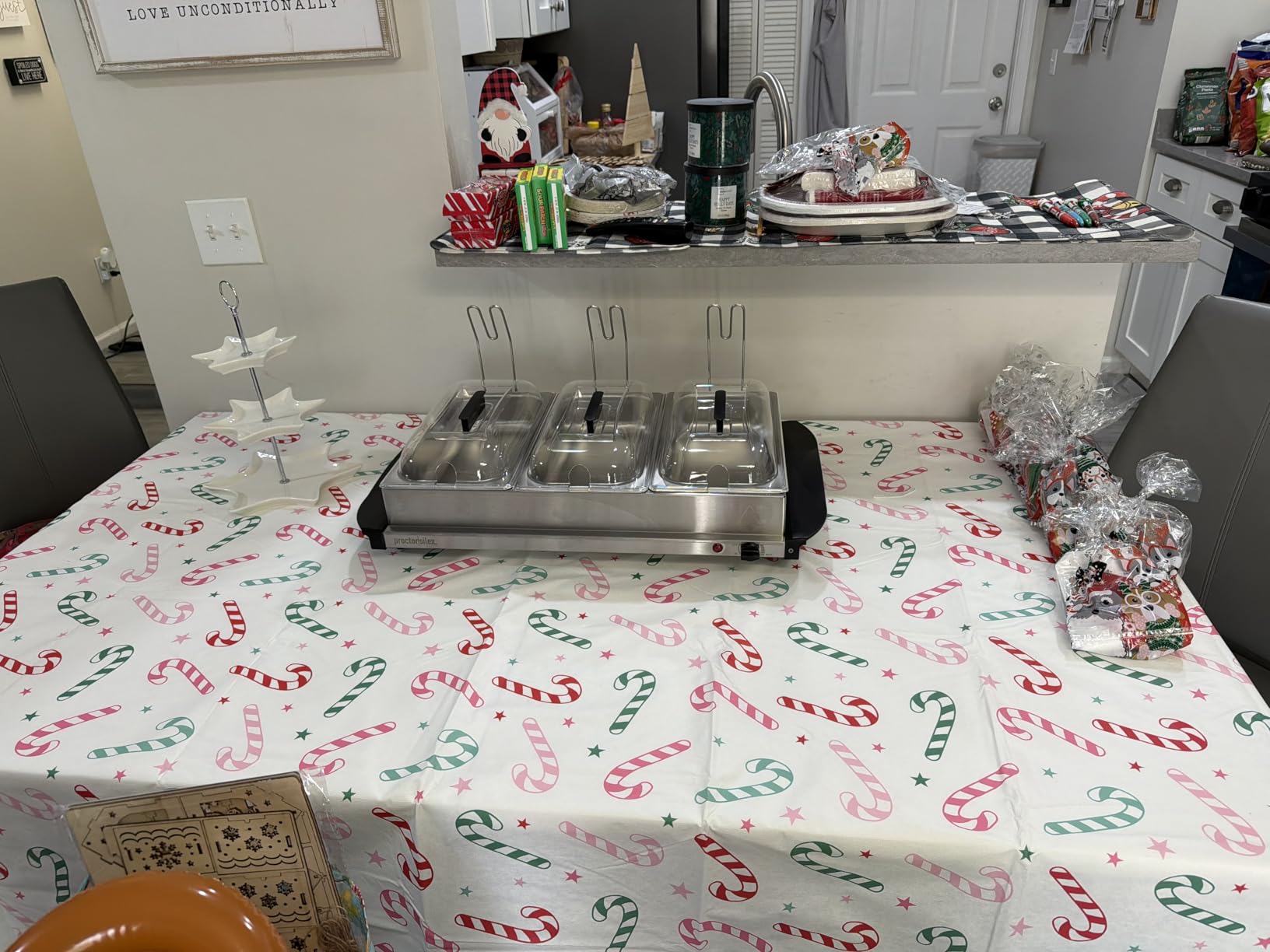 Proctor Silex Electric Buffet Server & Food Warmer With Lids | For Parties, Holidays and Entertaining | Adjustable Temp | Three 2.5 Quart Oven-Safe Chafing Dish Set | Stainless Steel customer photo 2