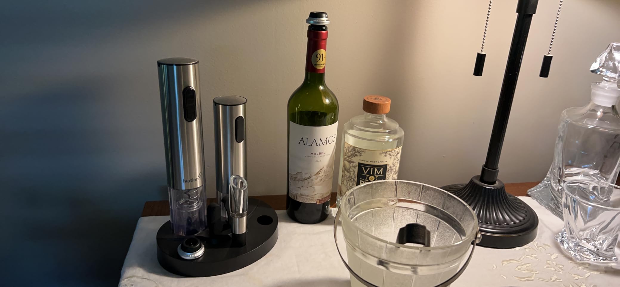 Ivation Stainless Steel Electric Wine Opener, Aerator & Preserver Gift Set customer photo 2