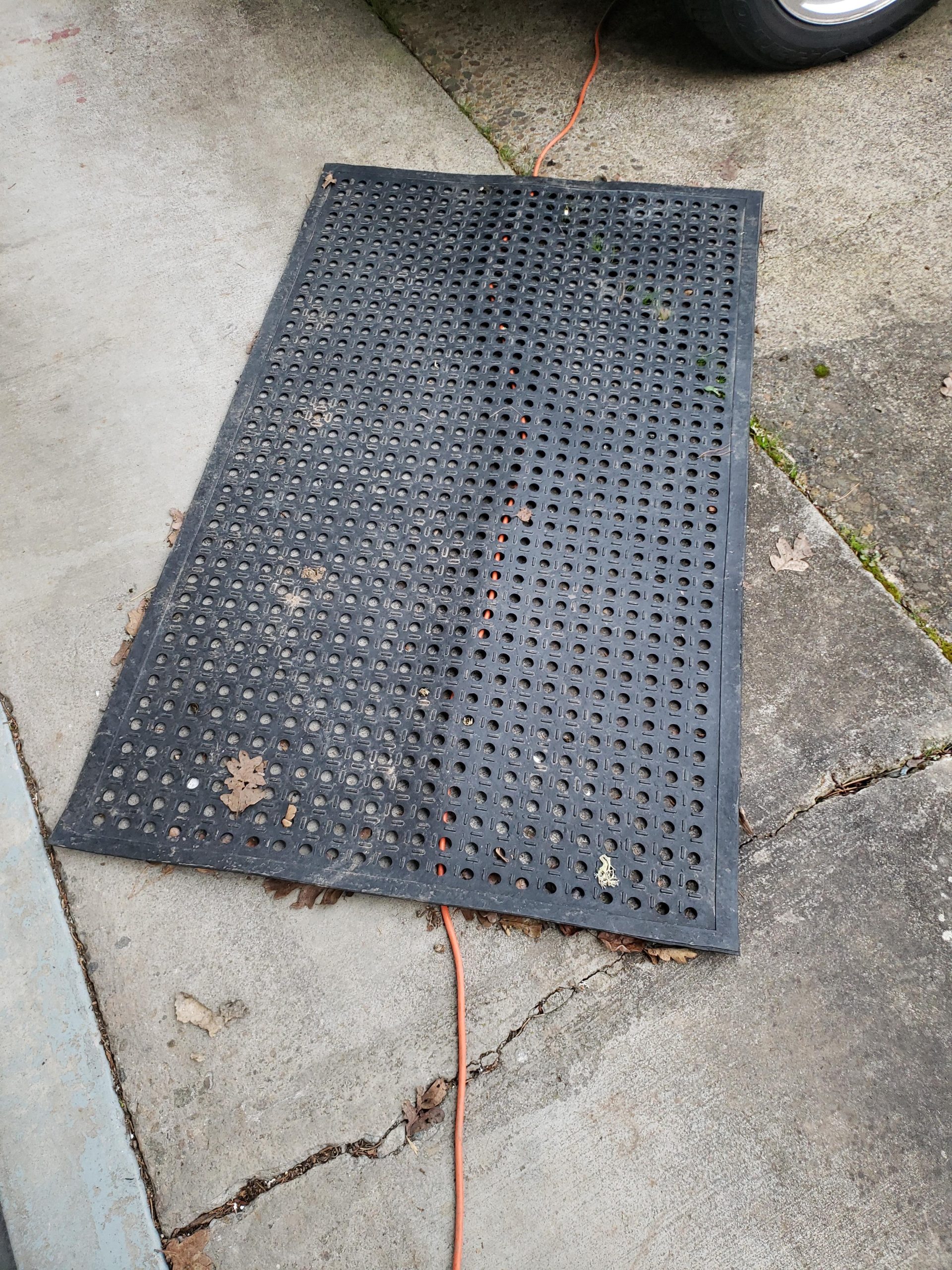 Lovinland Ourdoor Rubber Floor Mat for Outside Entrance 60