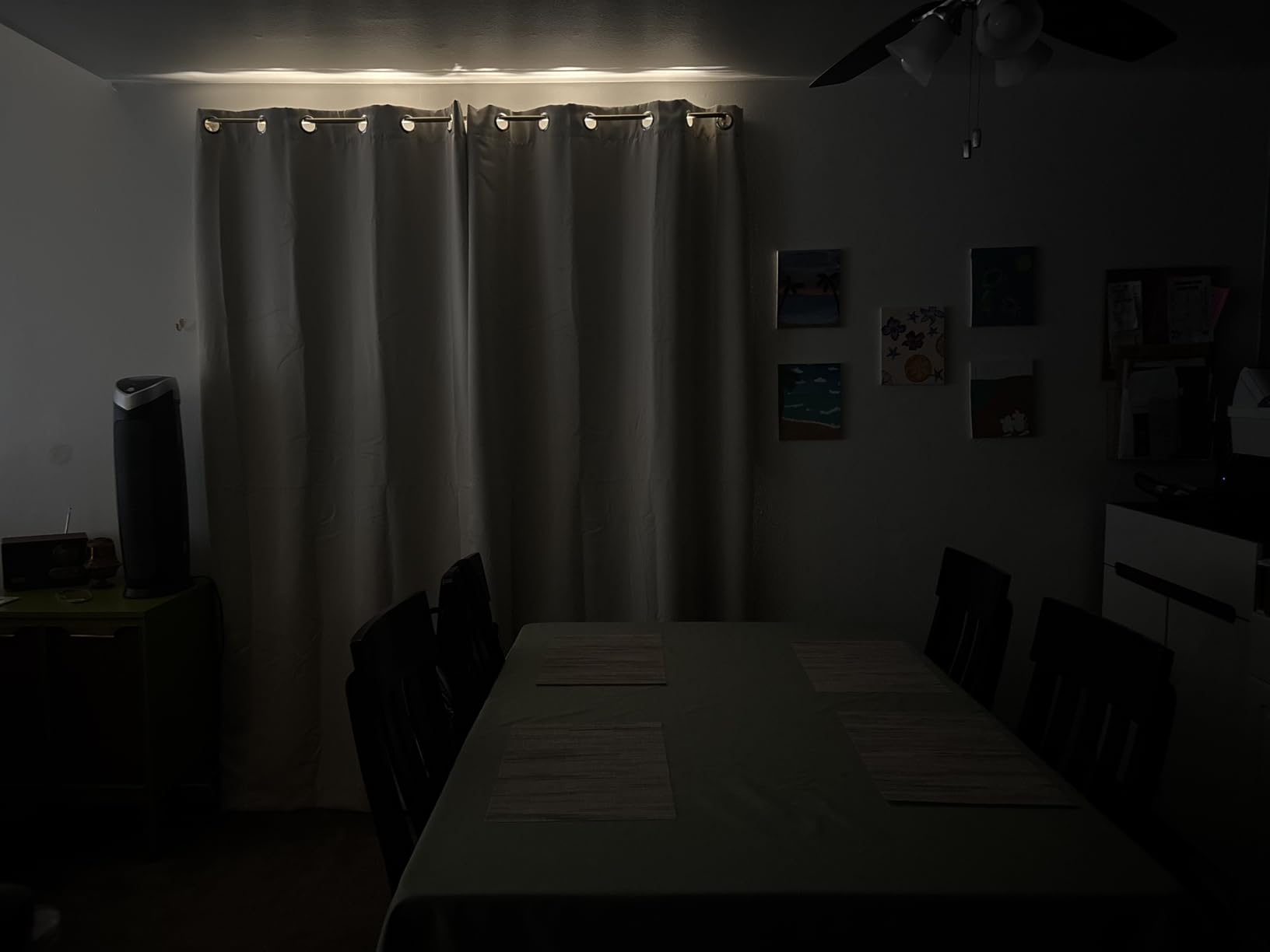 NICETOWN Grey Full Shade Curtain Panels for Dining Room 52x84 in 2 Panels | Thermal Insulated Energy Smart Noise Blocking Out Blackout Drapes customer photo 1