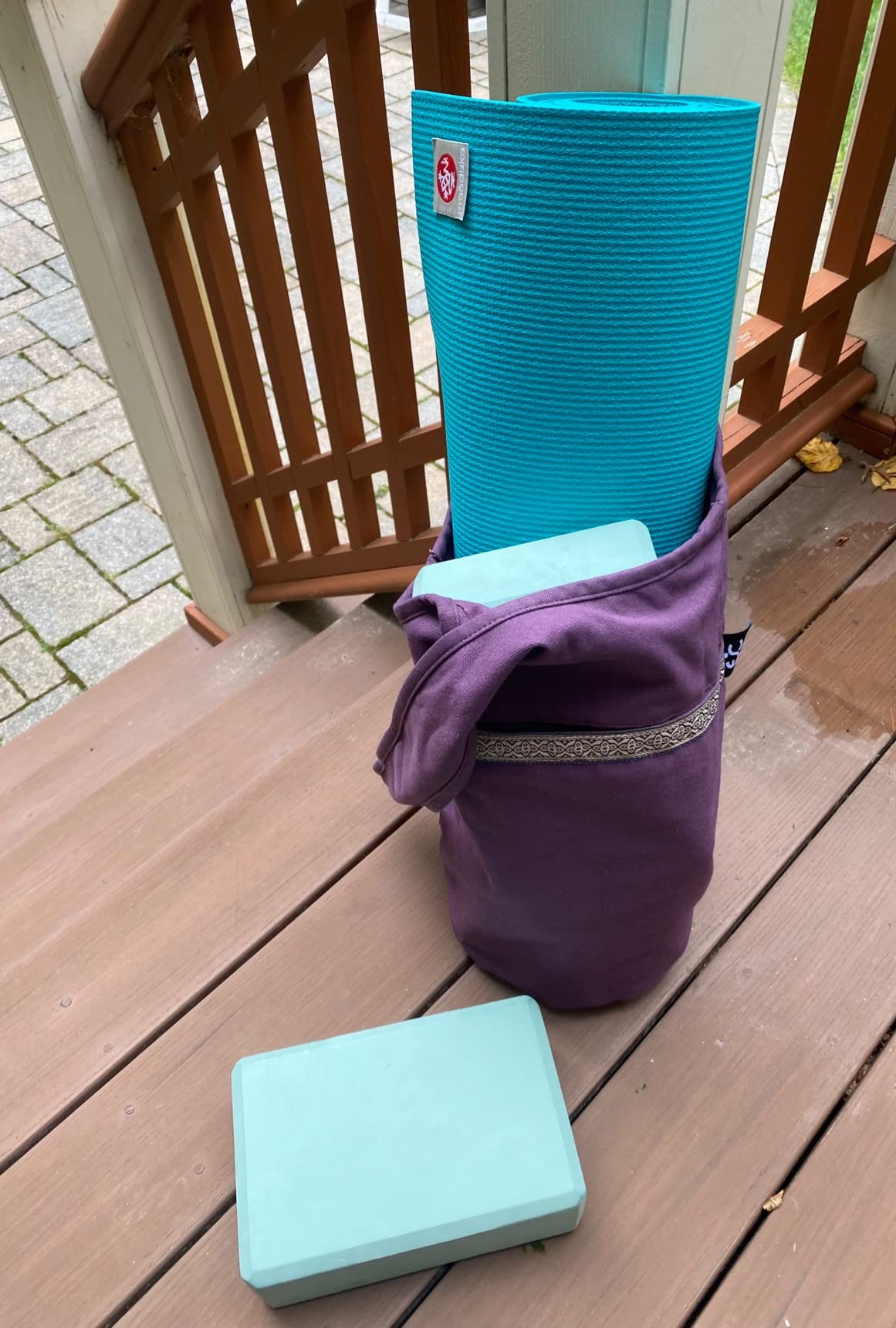 Ewedoos Canvas Yoga Mat Bag Fits Most Mats Yoga Bag with Large Storage Pockets to Hold More Accessories Ideal for Pilates Workout Gifts & Travel customer photo 2