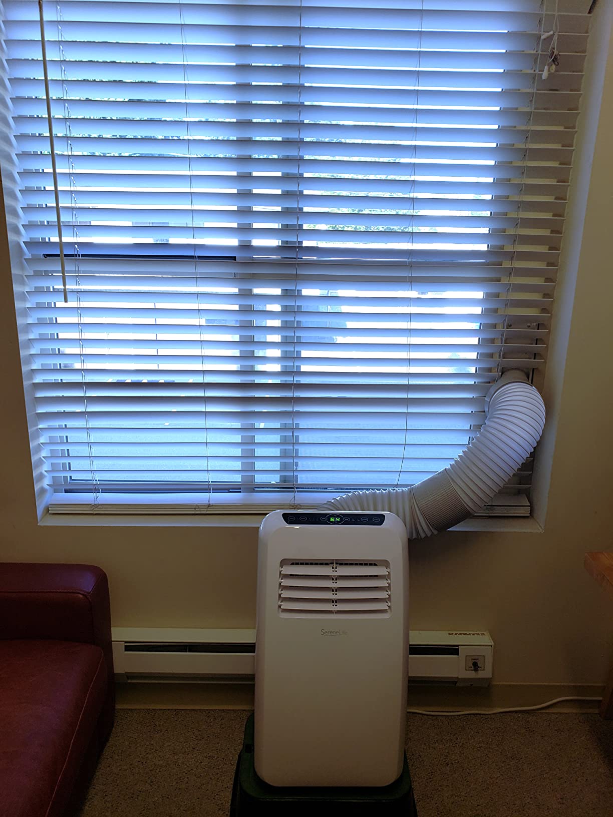 SereneLife Portable Air Conditioner with Dual Motor, Dehumidifier & Fan | 8,000 BTU AC with 64°F-90°F Temperature Range, Fast Powerful Cooling, 3 Fan Speeds, Remote Control & Window Exhaust Kit customer photo 2
