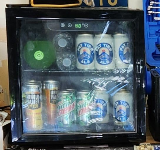 Antarctic Star 36 Bottle Wine Cooler/Cabinet Beverage Refrigerator Small Mini Wine Cellar Beer Soda Bar Fridge Quiet Operation Compressor Adjust Temperature Freestanding Black, 4.4 Cu. ft customer photo 1