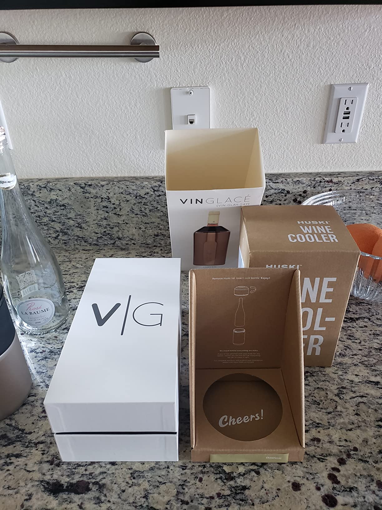 Vinglacé Wine Bottle Chiller- Portable Champagne Insulator- Stainless Steel Wine Cooler Sleeve - Keeps Wine Cold (White) customer photo 2