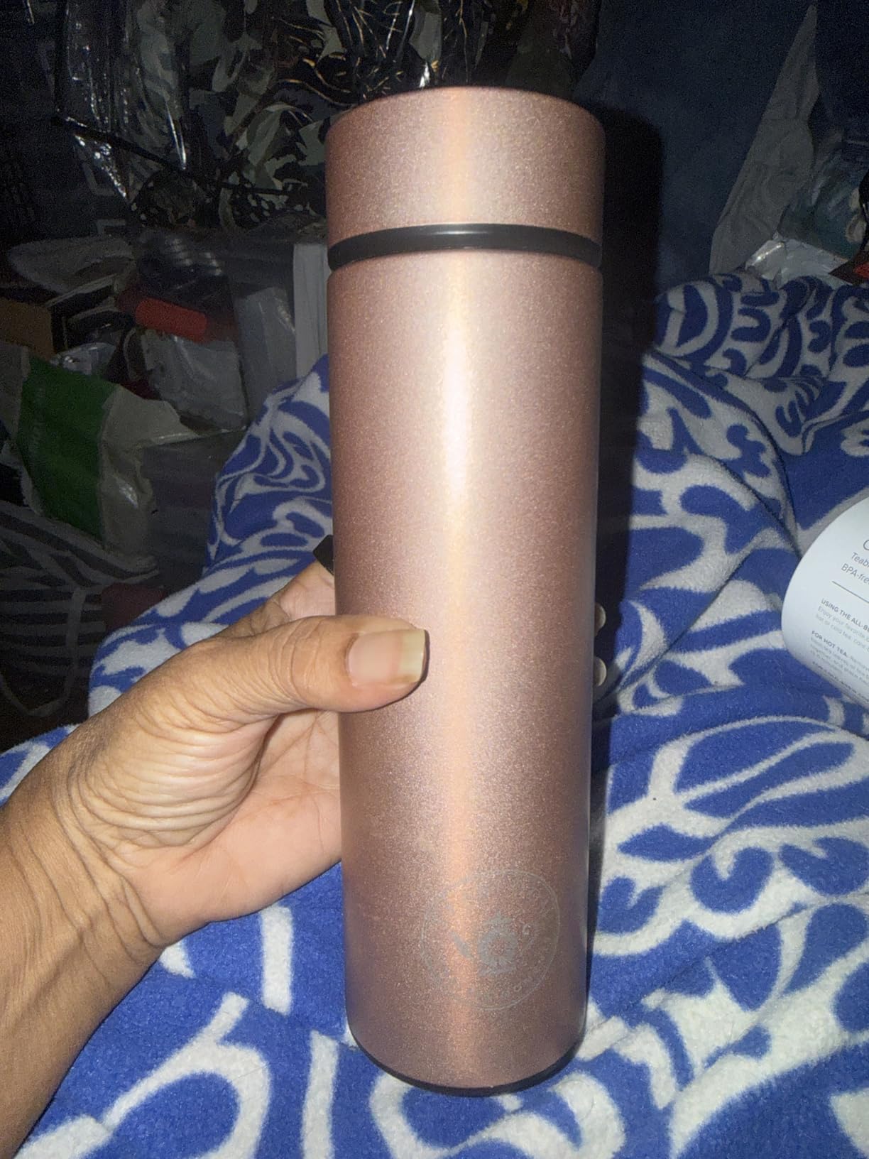 Teabloom - The ORIGINAL All-Brew Travel Tumbler & Thermos | OPRAH's Favorite | 16oz/480ml Stainless Steel Insulated Water Bottle/Tea Flask/Cold Brew Coffee Mug customer photo 1