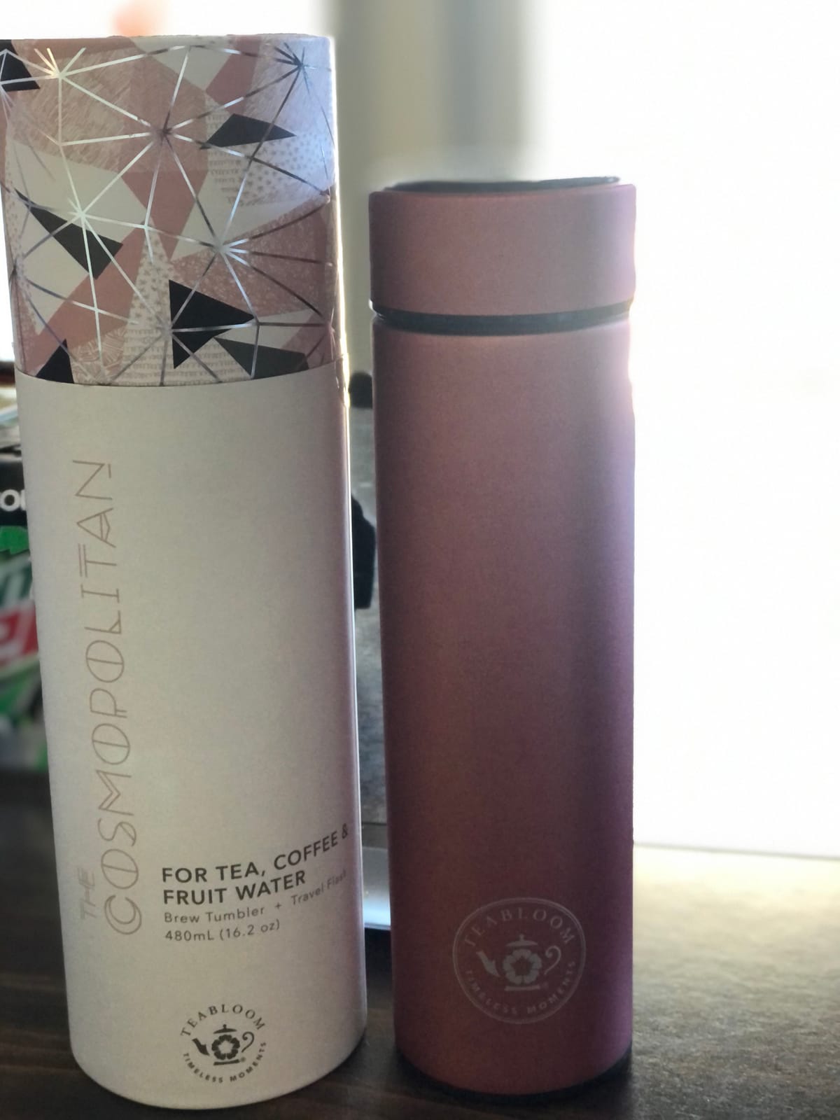 Teabloom - The ORIGINAL All-Brew Travel Tumbler & Thermos | OPRAH's Favorite | 16oz/480ml Stainless Steel Insulated Water Bottle/Tea Flask/Cold Brew Coffee Mug customer photo 2