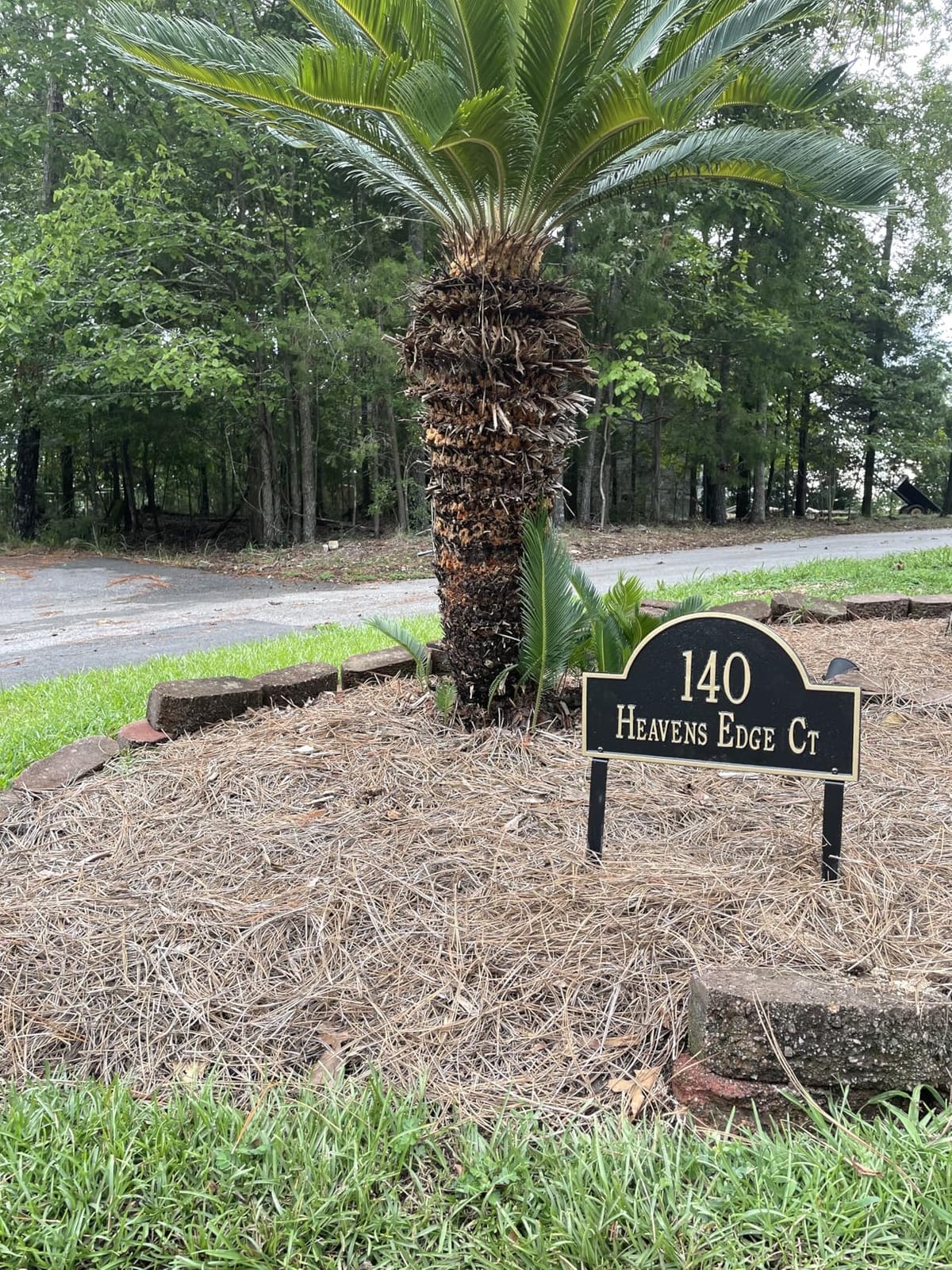 Whitehall Personalized Cast Metal Address plaque - LAWN MOUNTED Arch Plaque. Made in the USA. Display your address and street name. Custom house number sign. customer photo 2