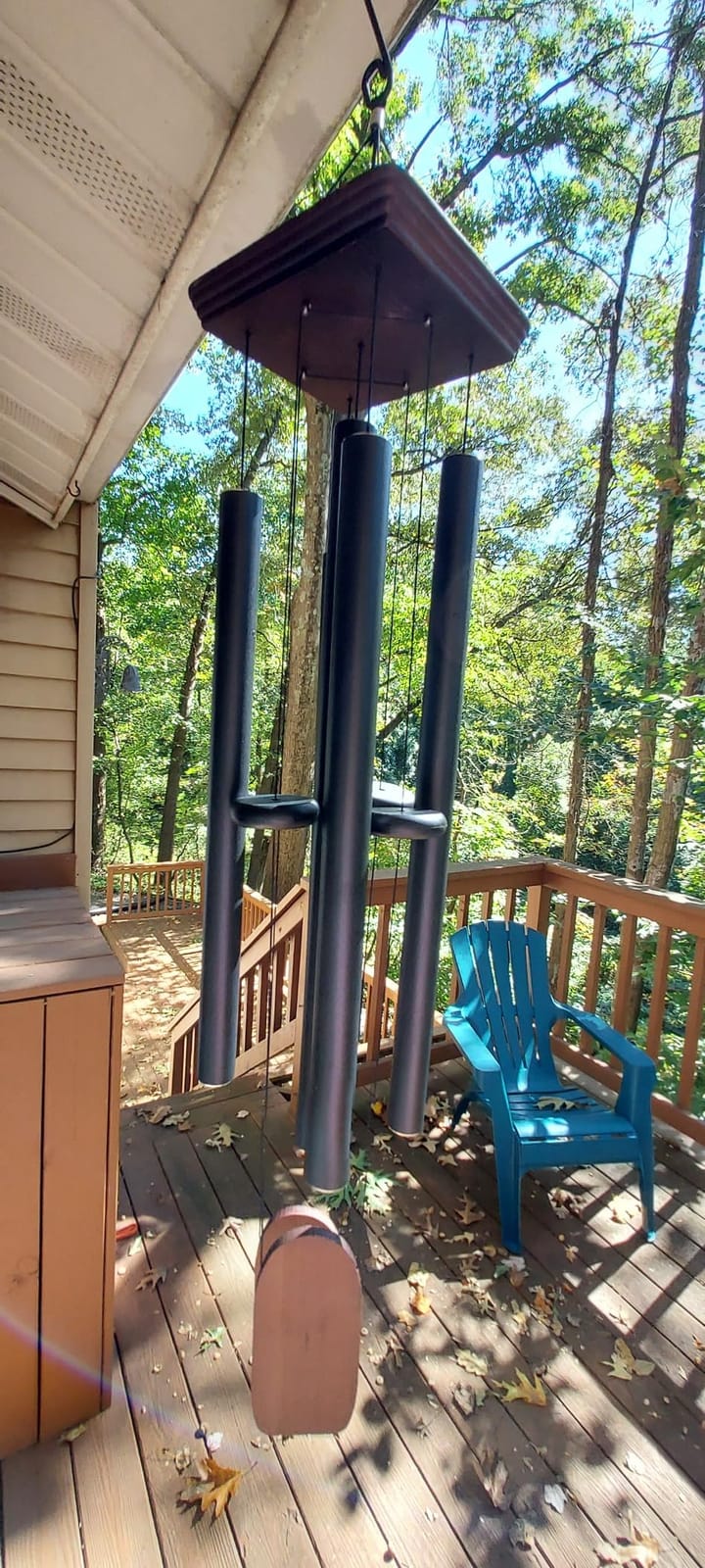 ASTARIN Large Wind Chimes Outdoor 48 Inch Sympathy Wind Chime with 5 Heavy Aluminum Tubes Tuned Soothing Melody, Memorial Wind Chimes for Outside Decoration (Patio, Garden, Yard) customer photo 1